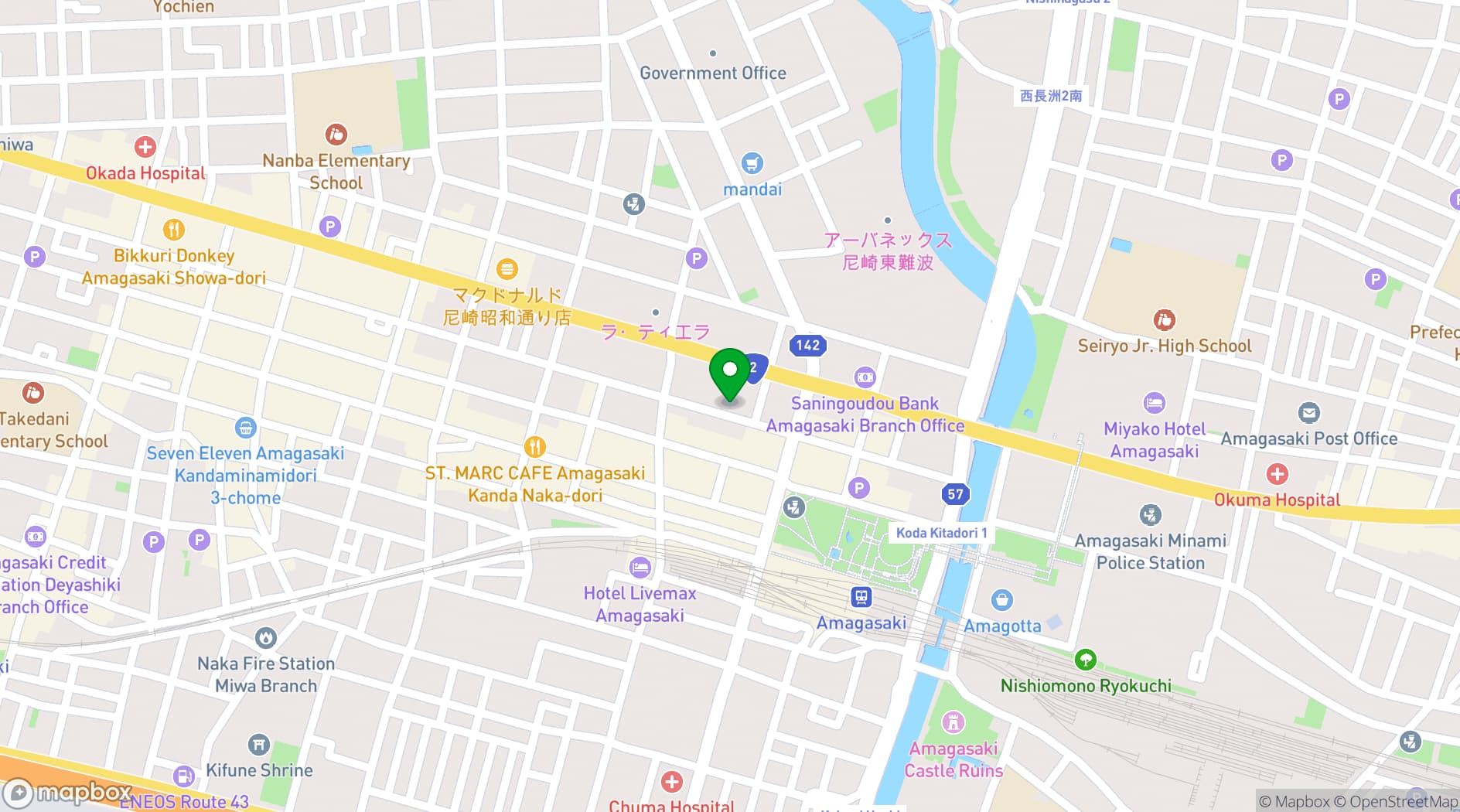Map showing Ramada By Wyndham