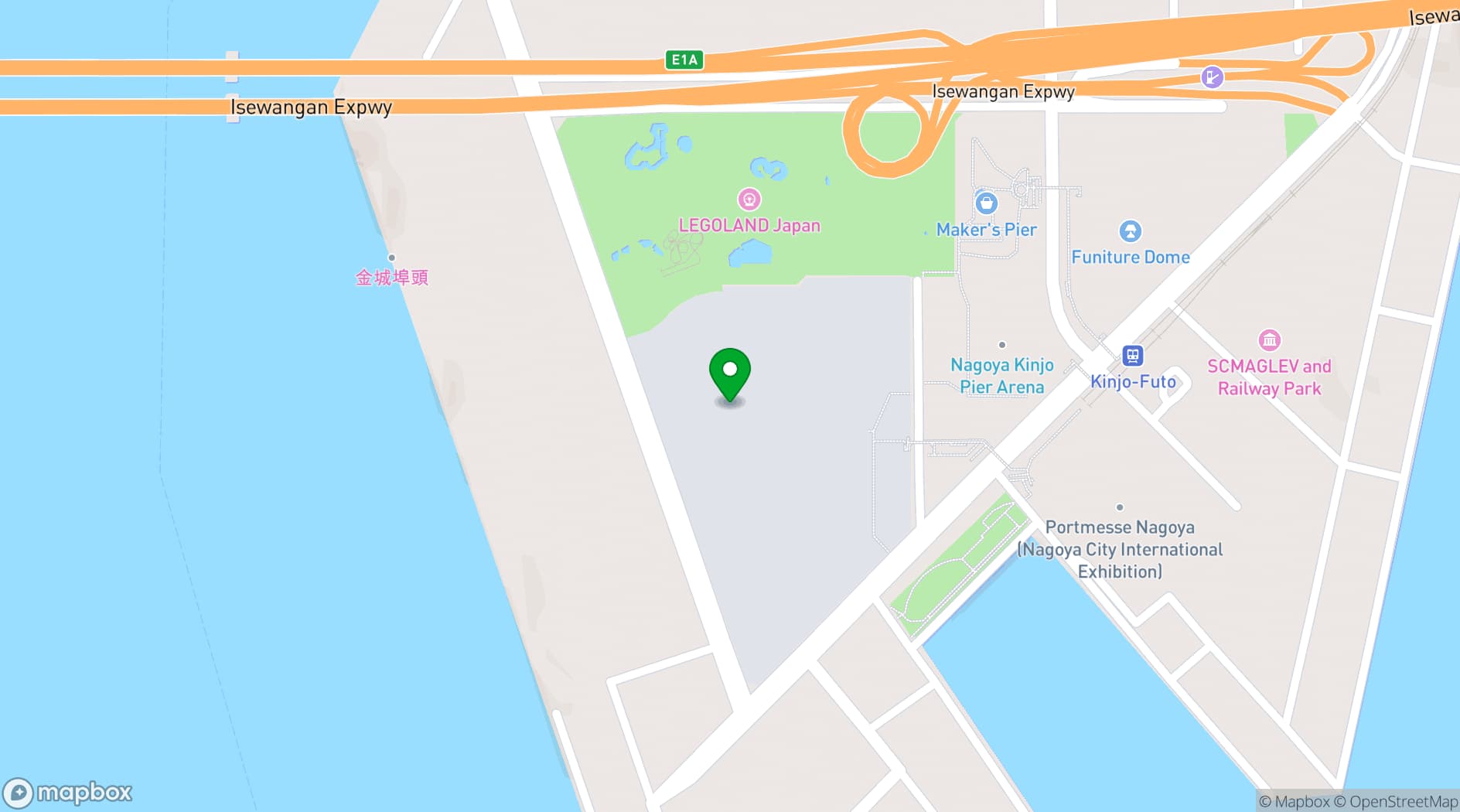 Map showing Tourism EXPO Japan