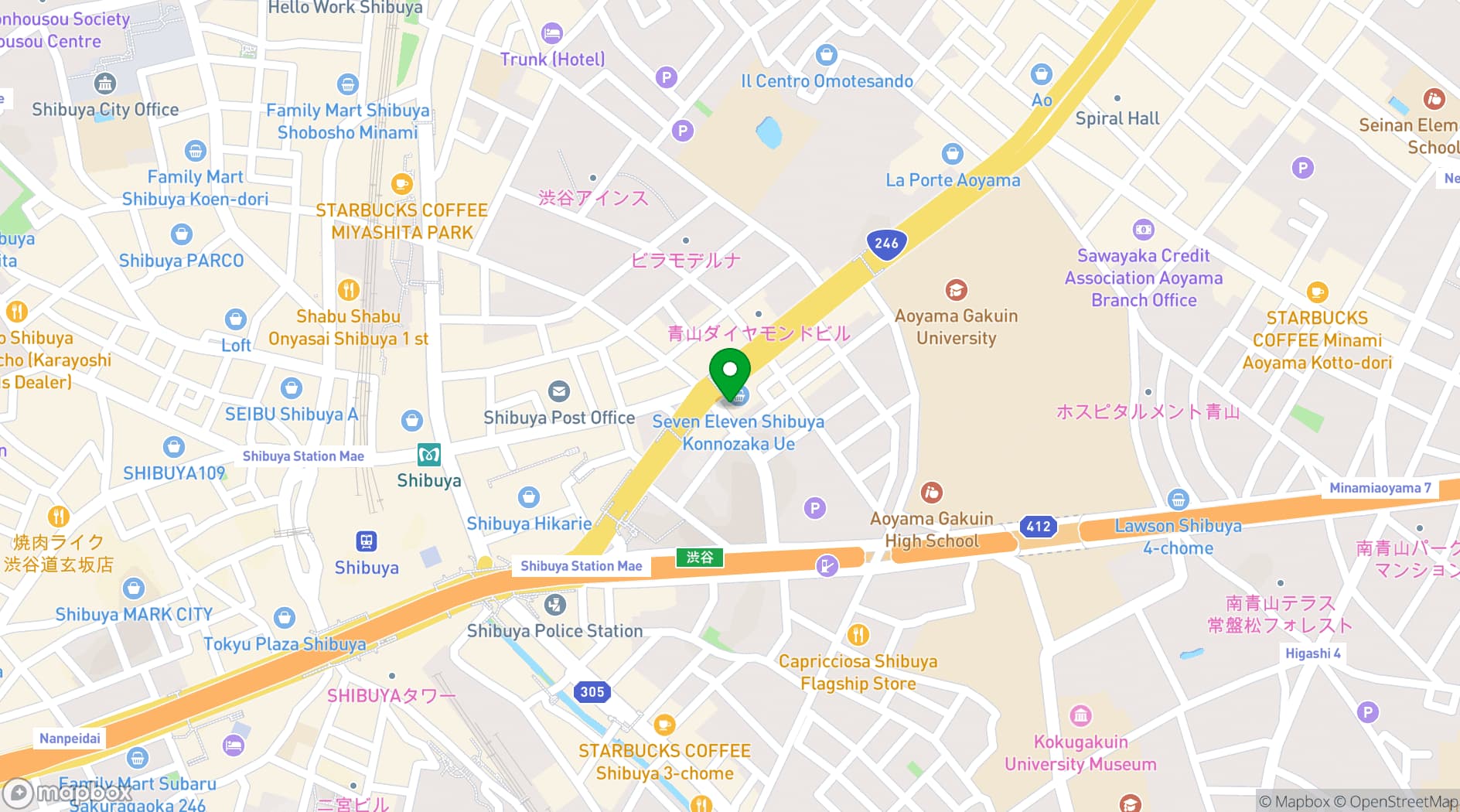 Map showing QUARTZ GALLERY
