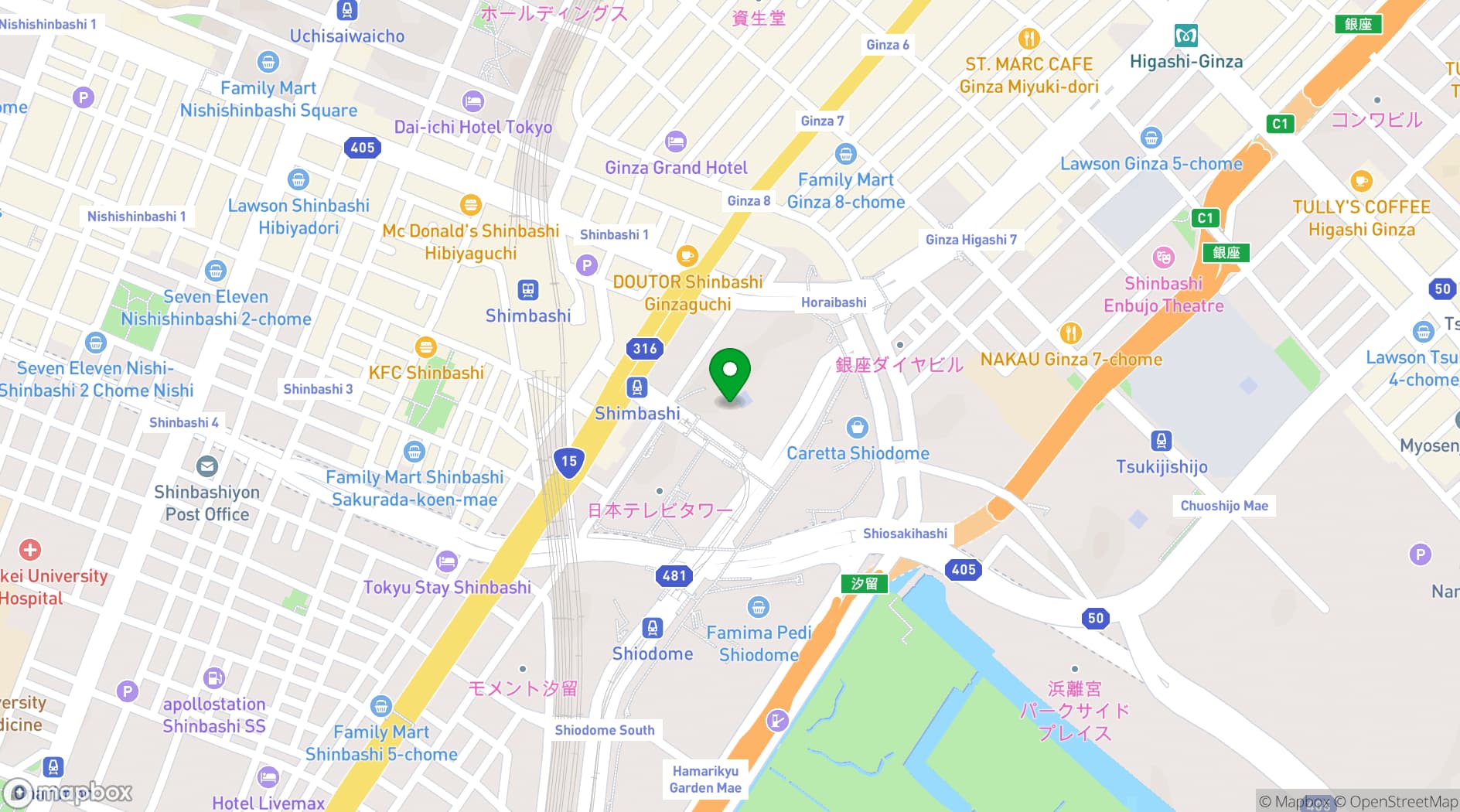 Map showing Fish Bank TOKYO