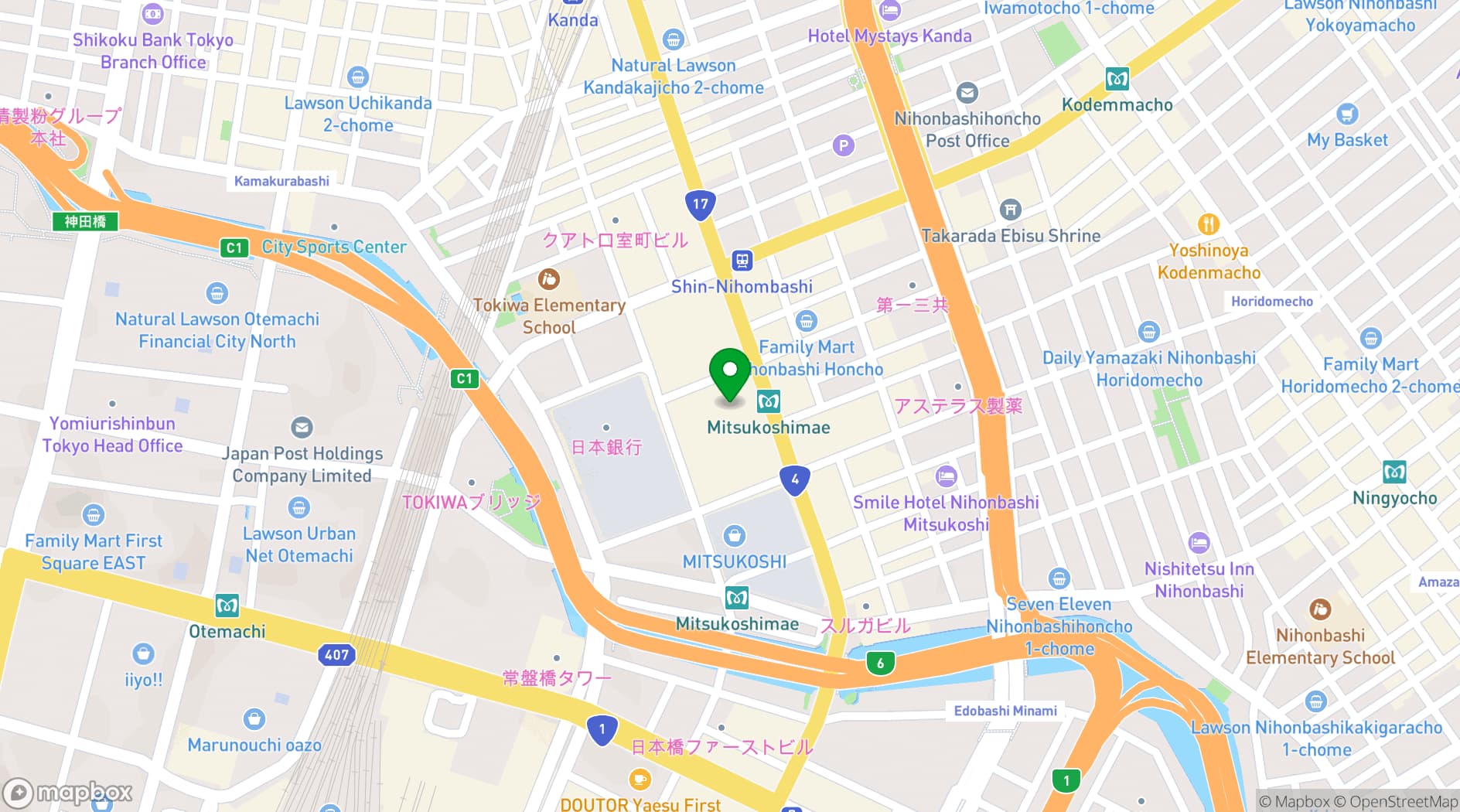 Map showing Mandarin Bar