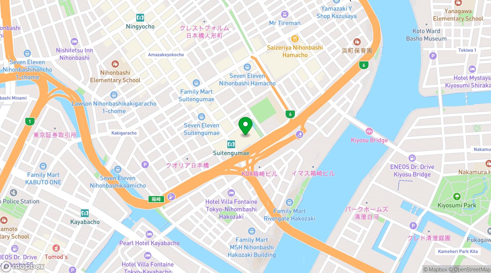 Map showing Royal Park Hotel