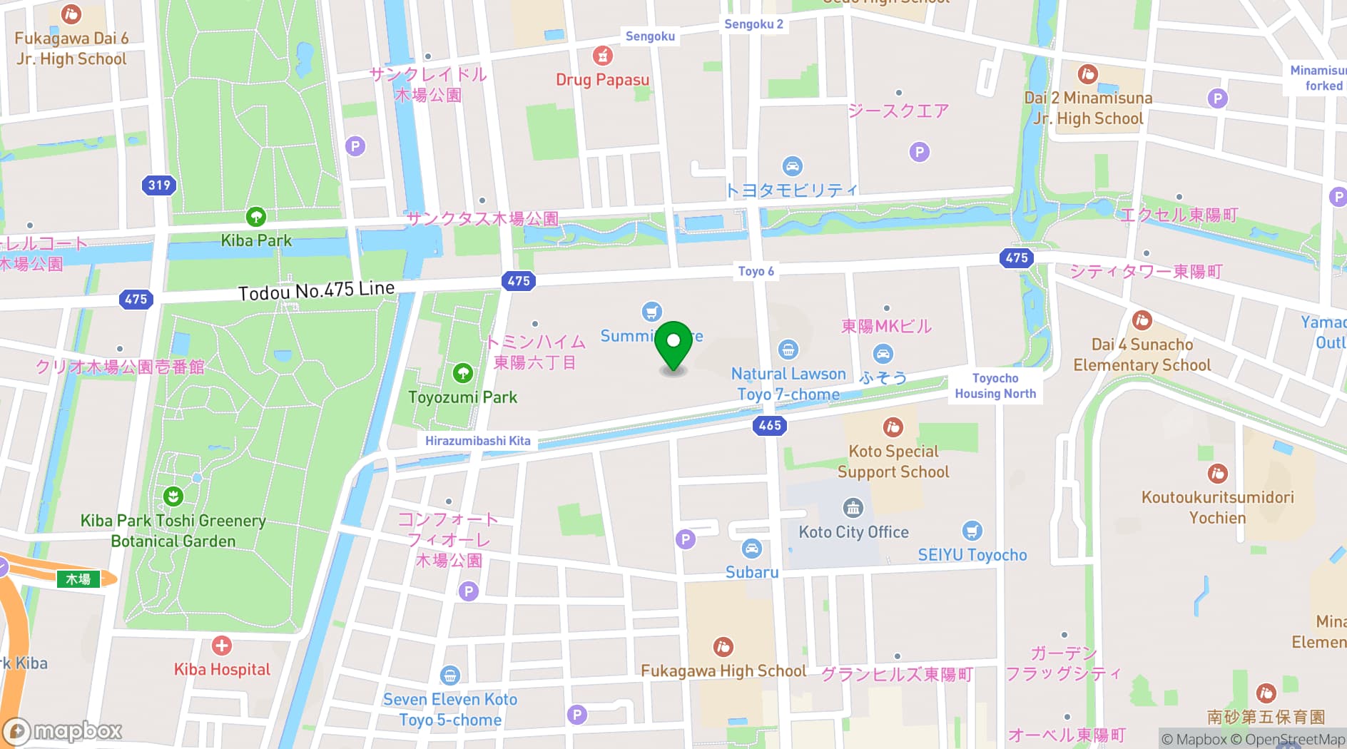 Map showing Hotel East 21 Tokyo