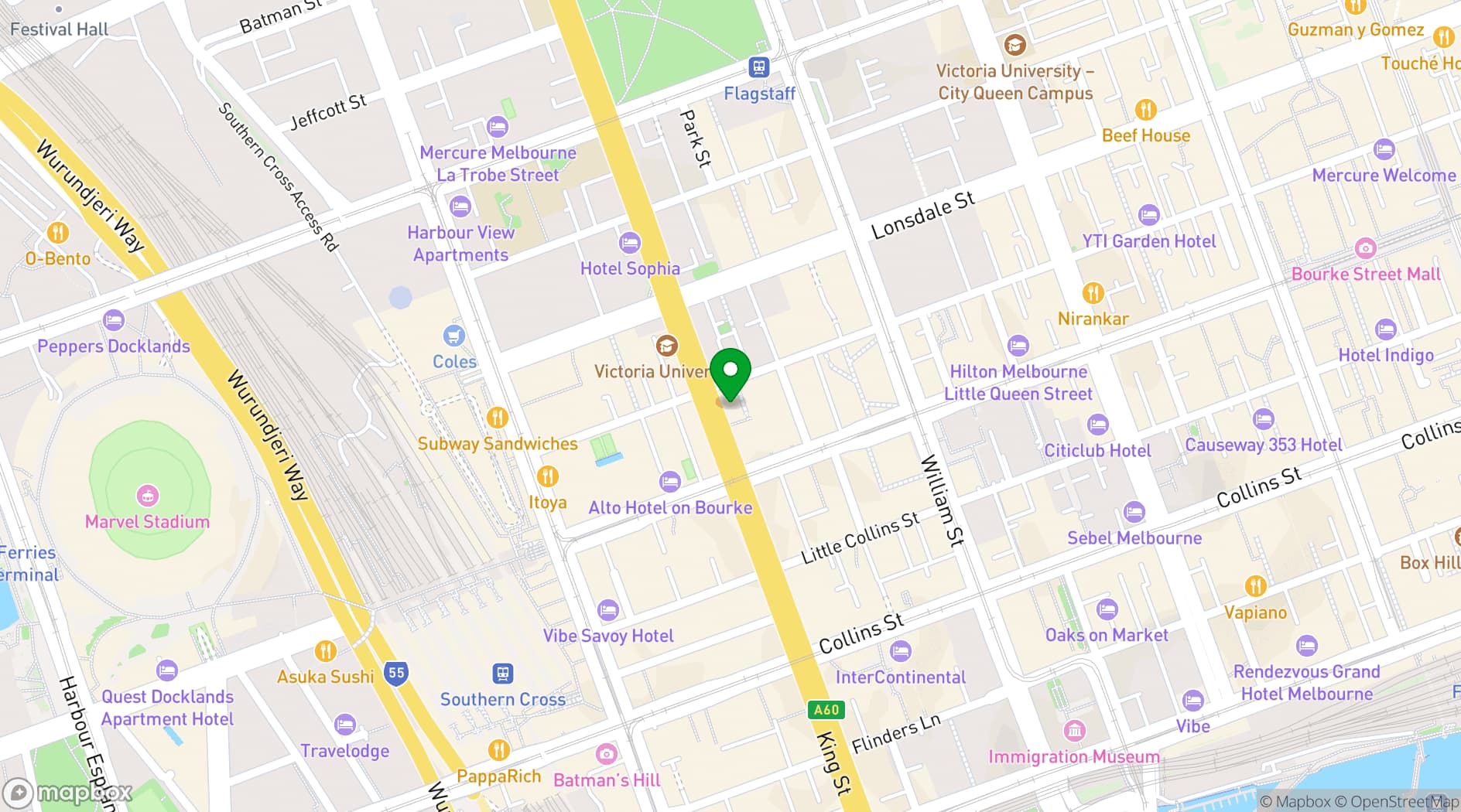 Map showing La Di Da