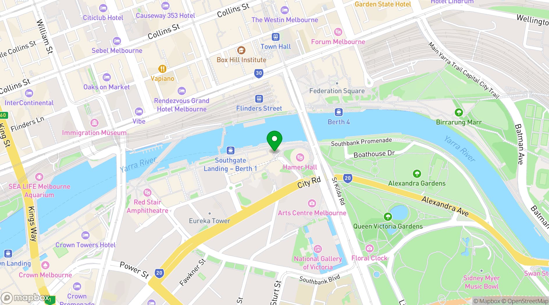 Map showing Metropolis Events