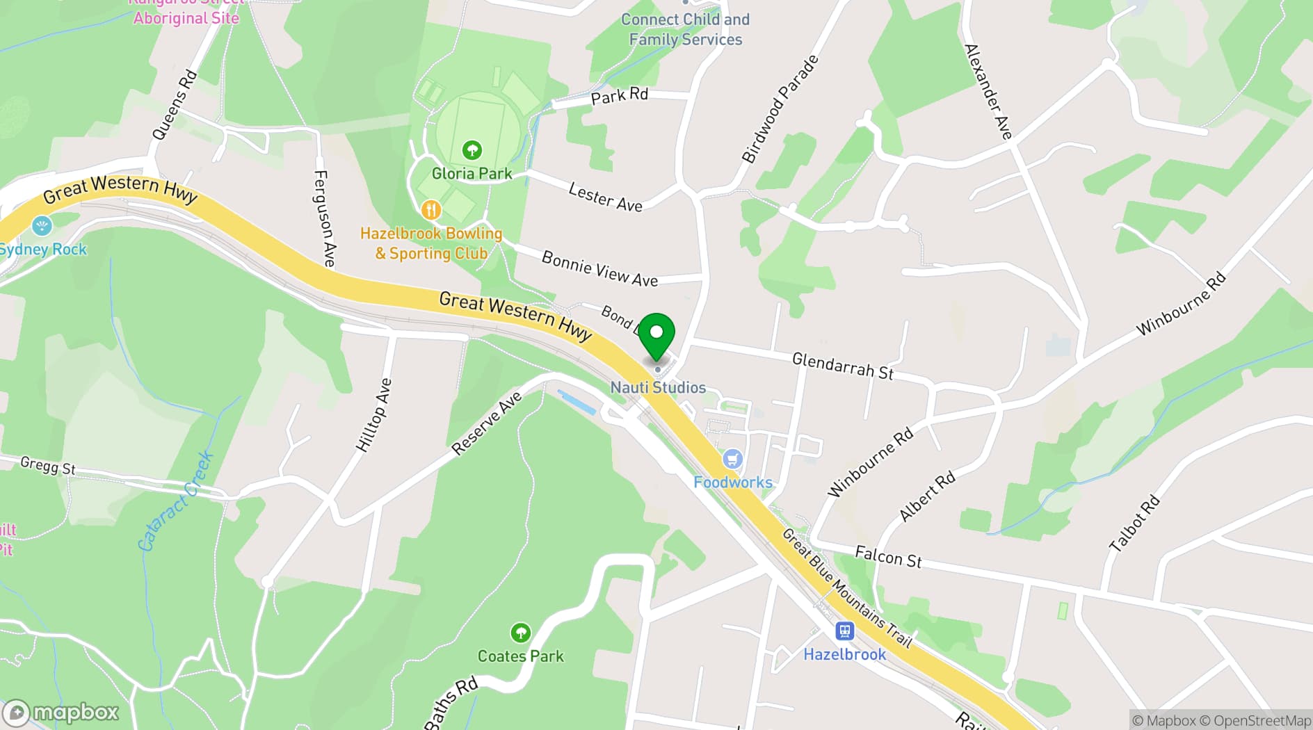 Map showing Nauti Studios