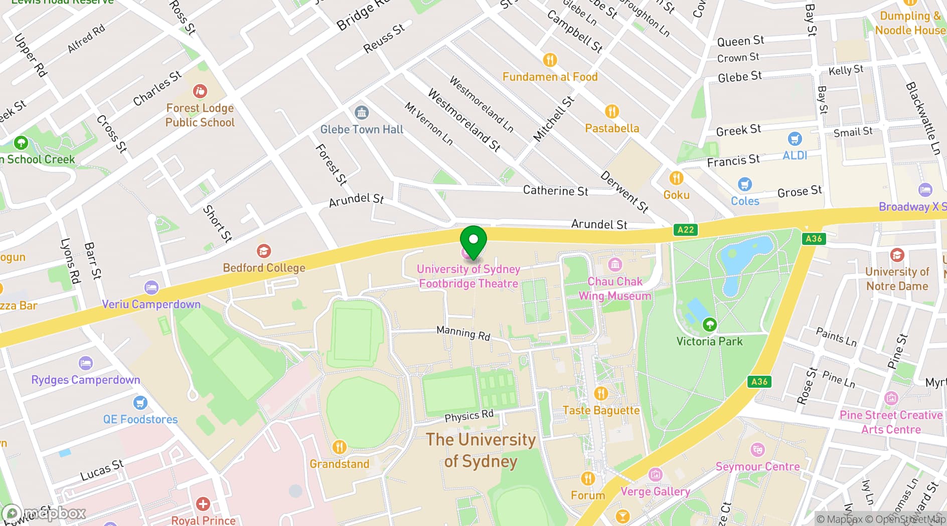 Map showing Holme Building & Courtyard Complex