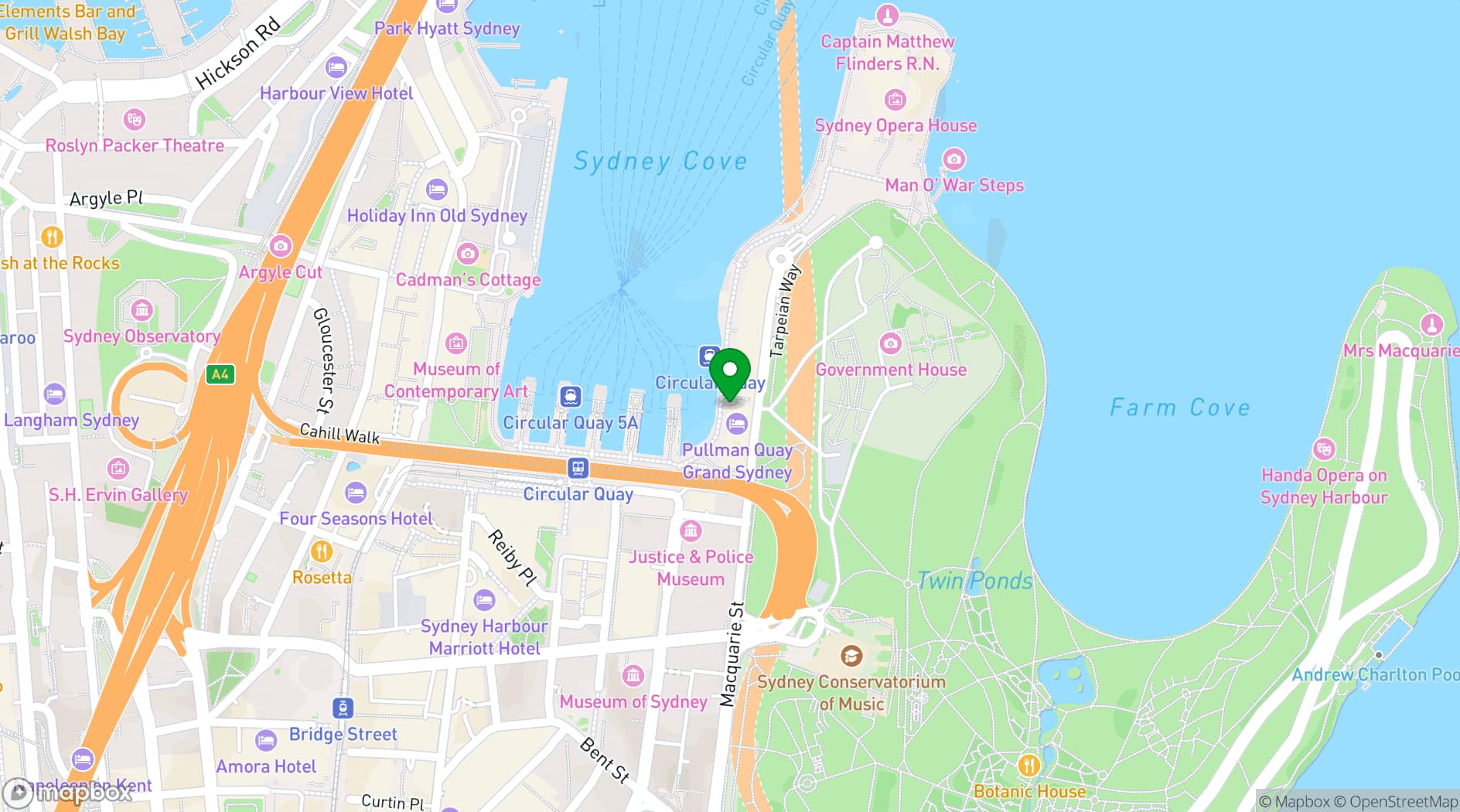 Map showing Eastbank Café • Bar • Pizzeria