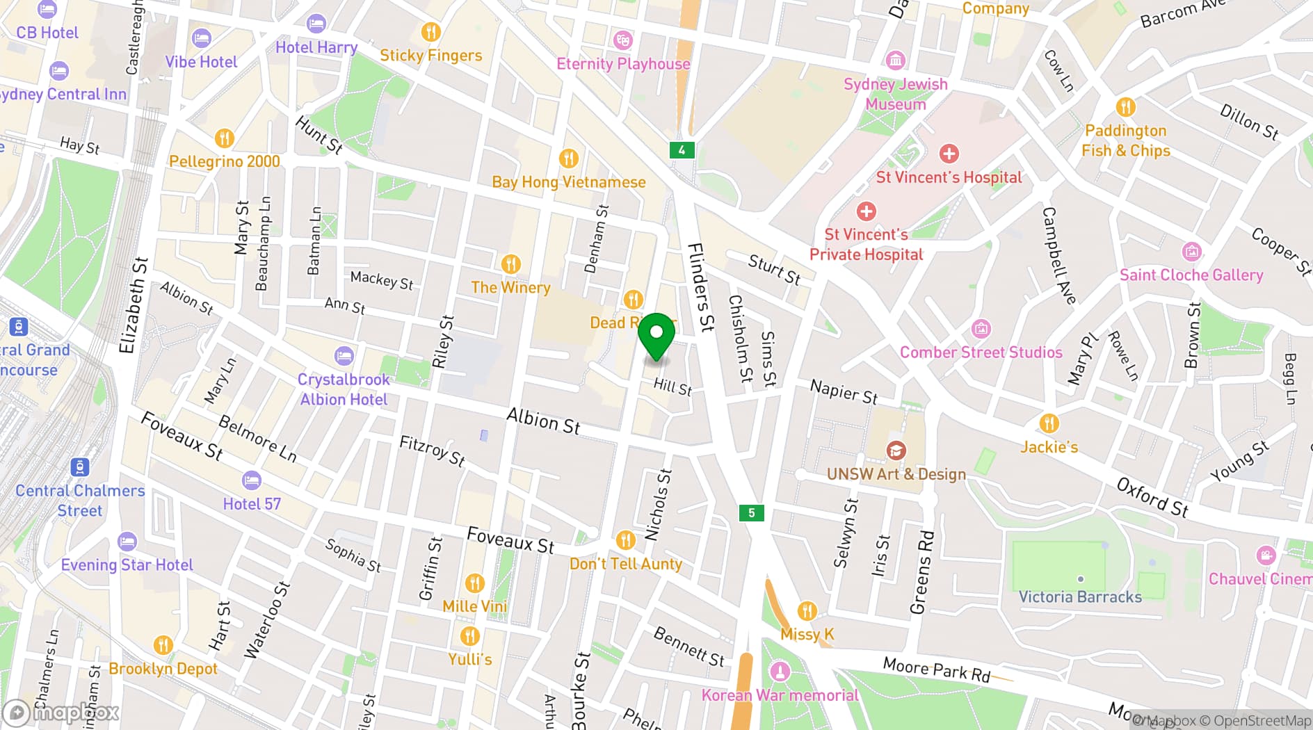 Map showing Brix Distillers