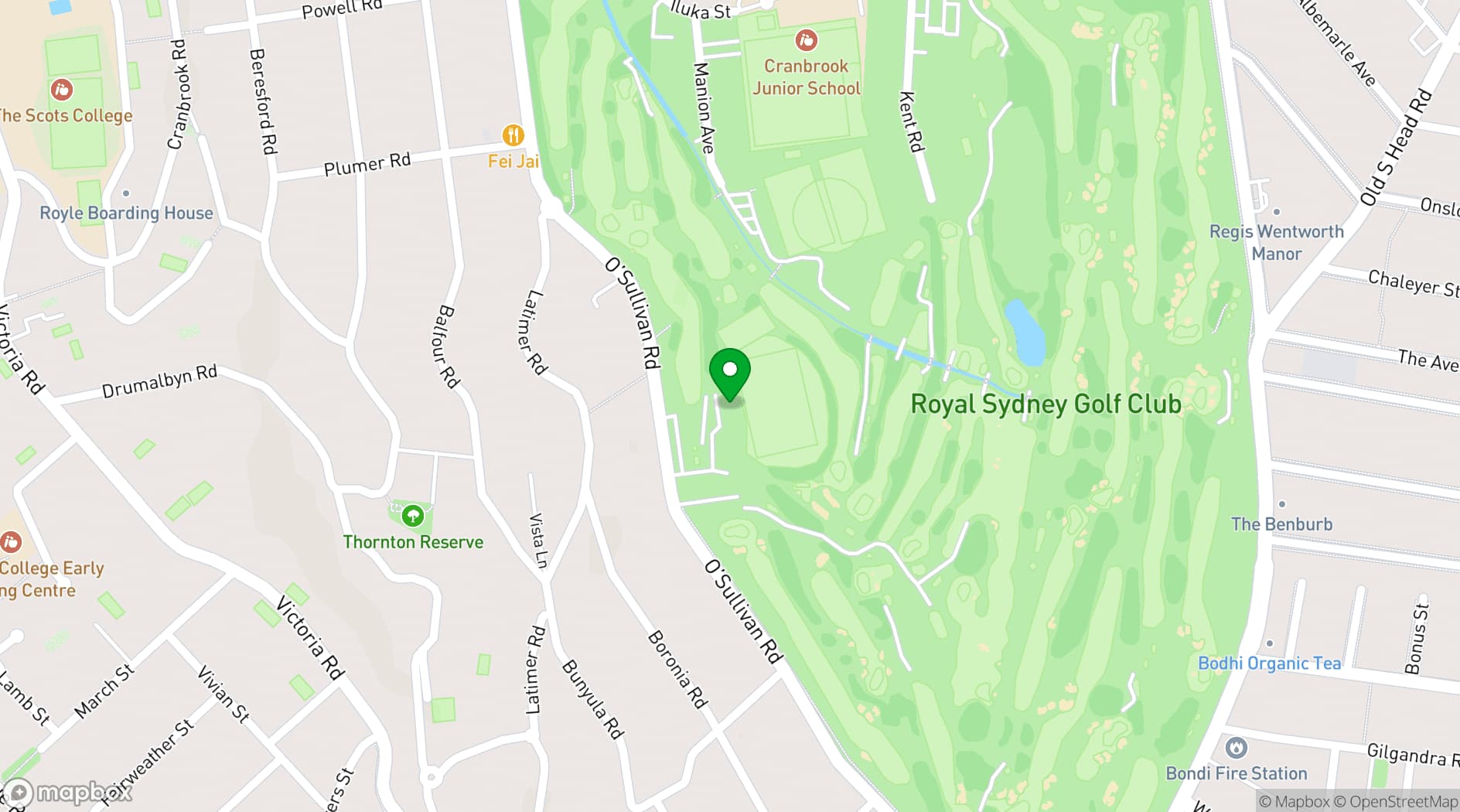 Map showing The Field
