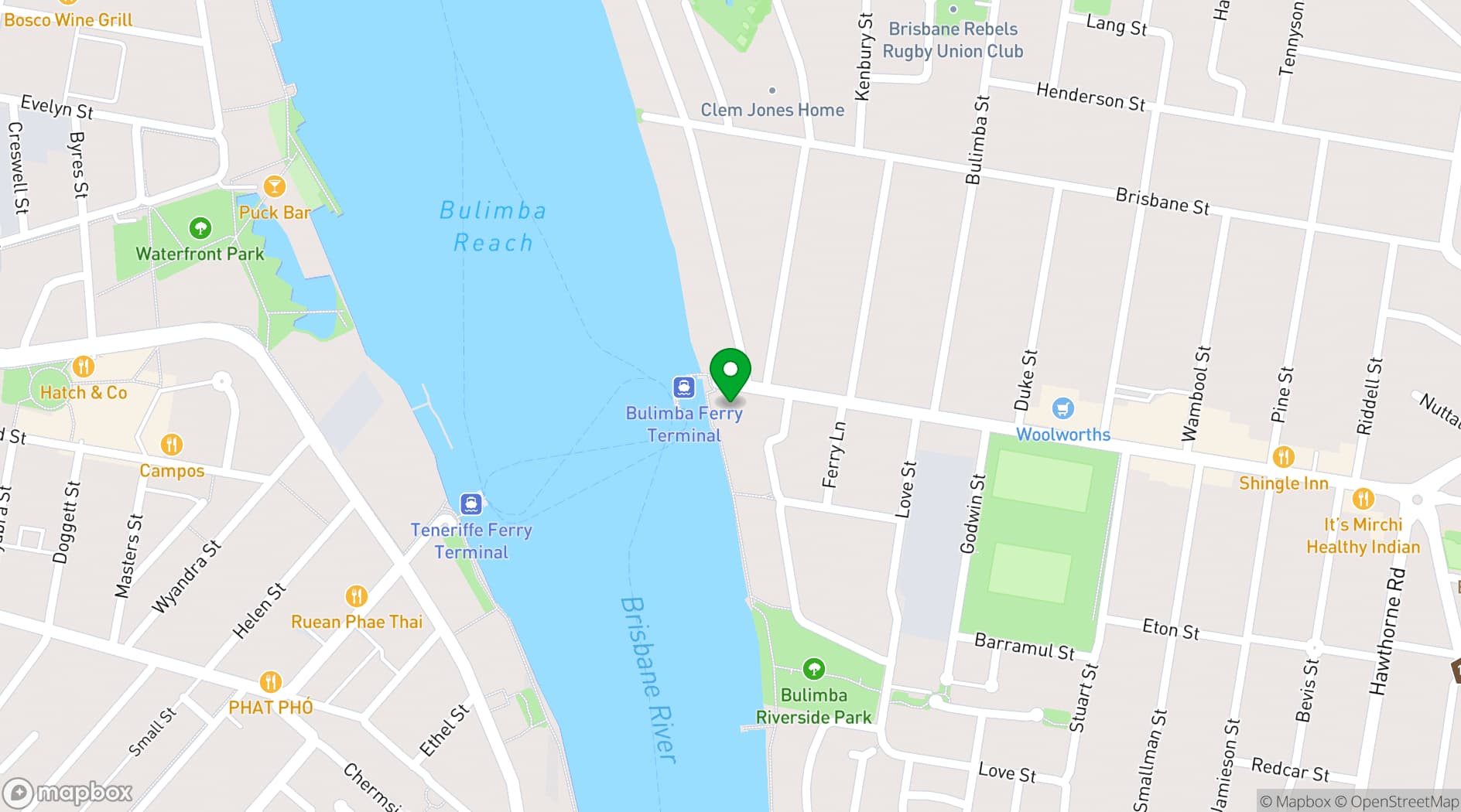 Map showing Il Molo Italian Kitchen & Bar