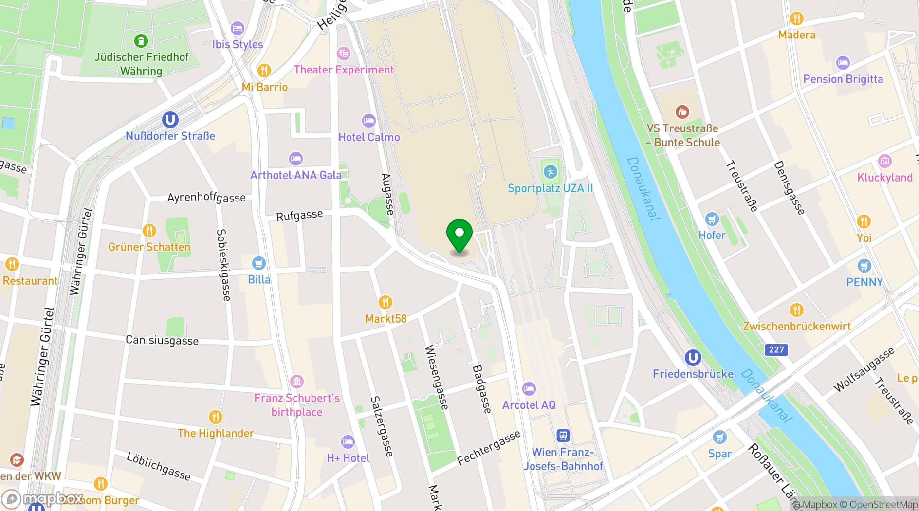 Map showing Club 1019