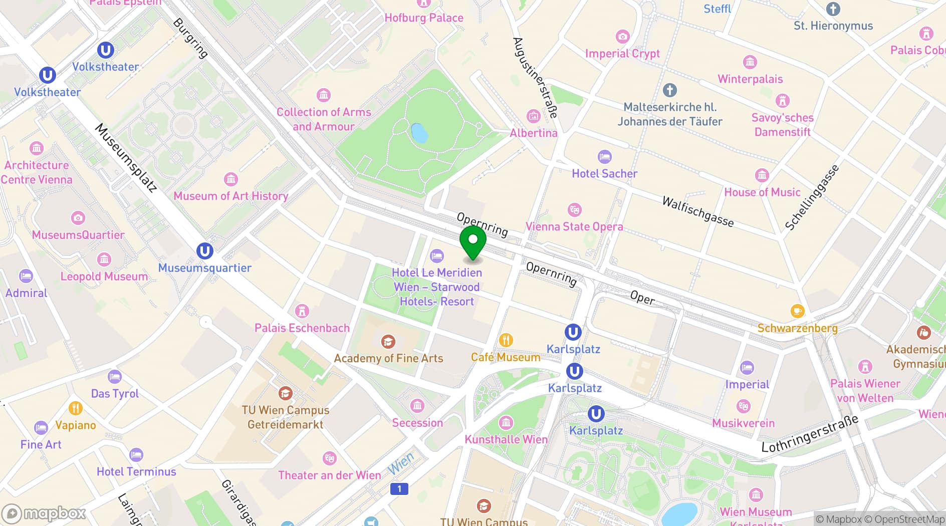 Map showing O11 Boutique Hotel