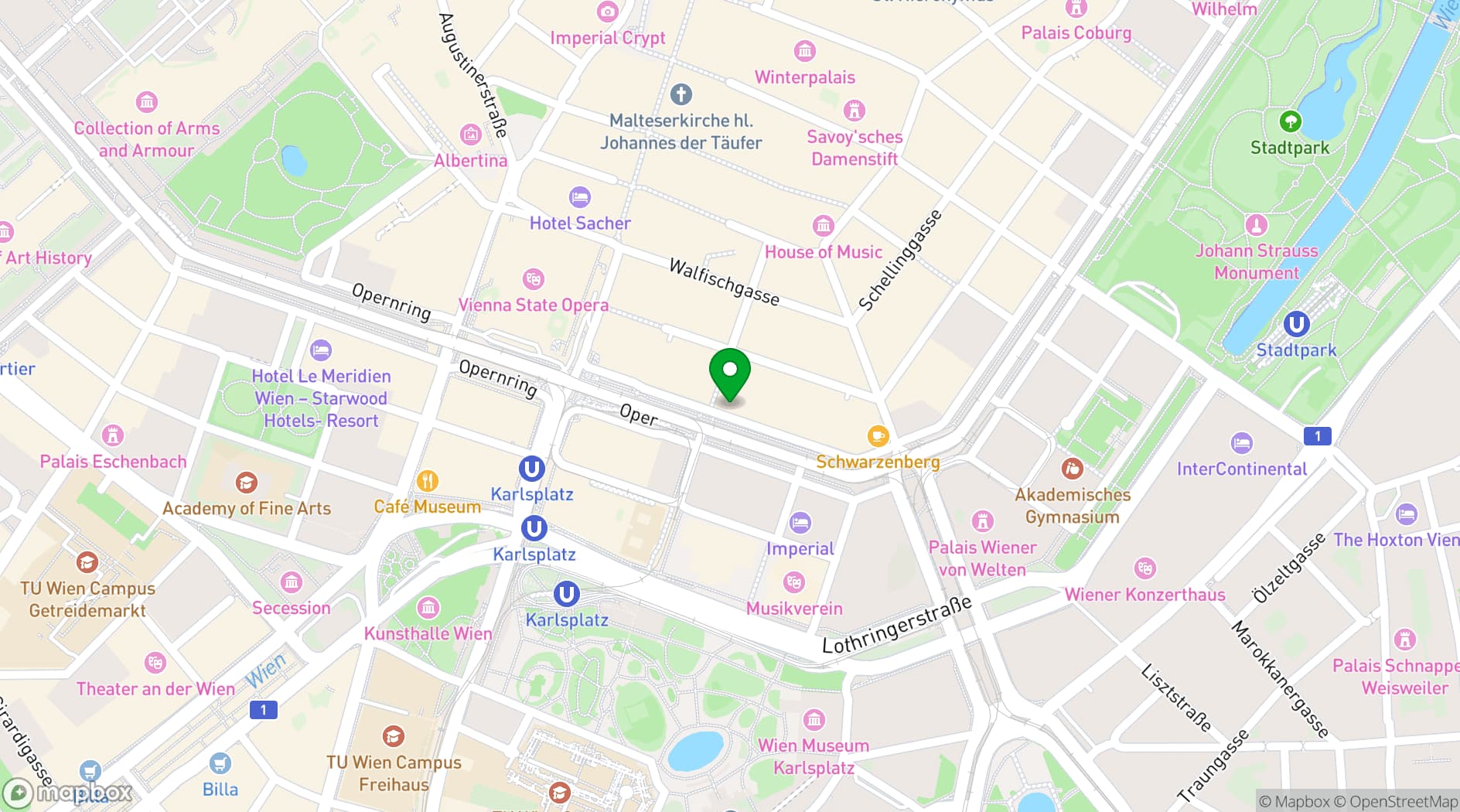 Map showing UNKAI Japanese Restaurant
