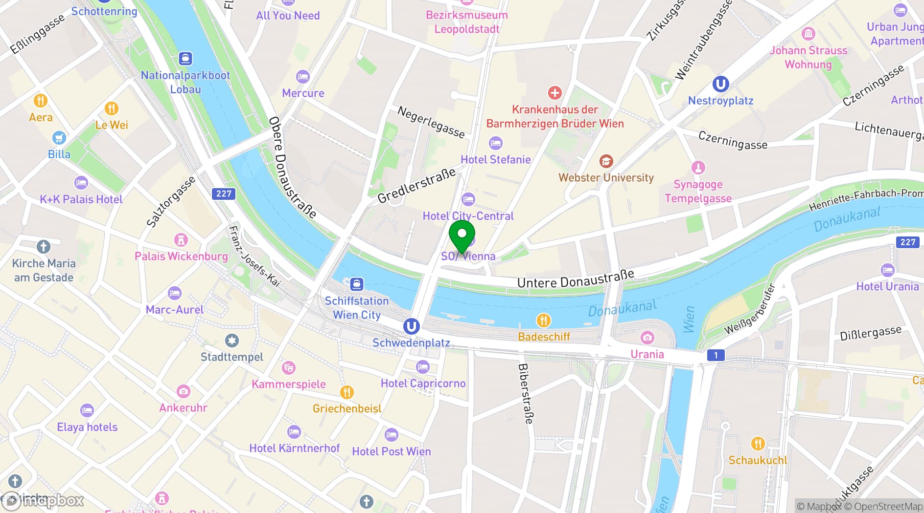 Map showing Das LOFT Restaurant, Bar & Lounge