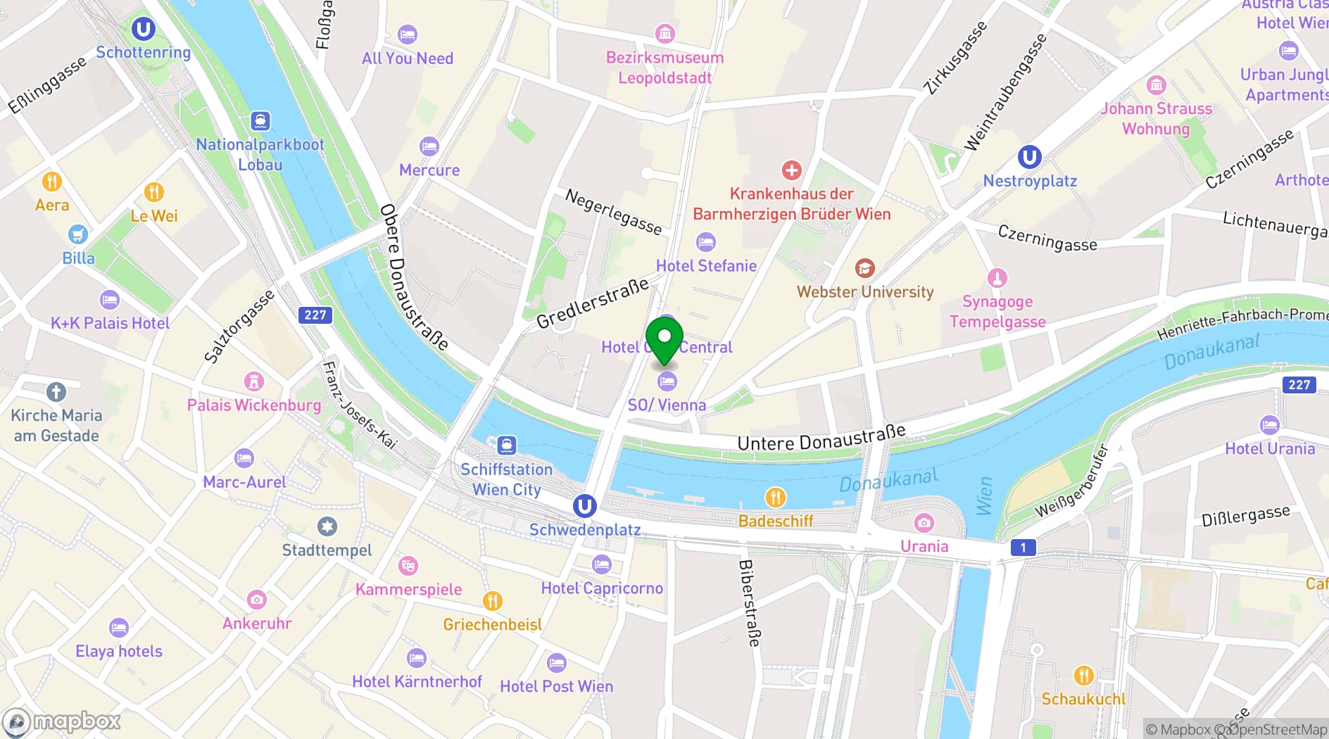 Map showing SO/ Vienna