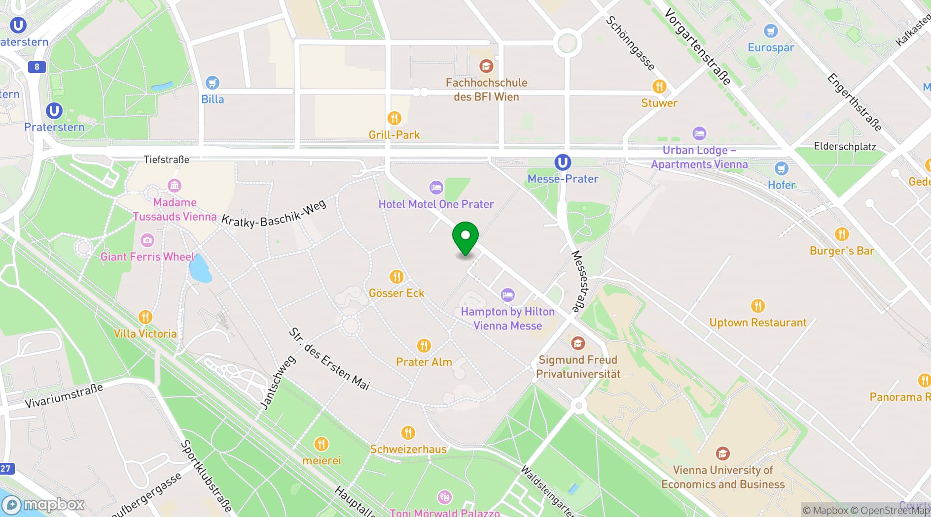 Map showing Zoku Vienna
