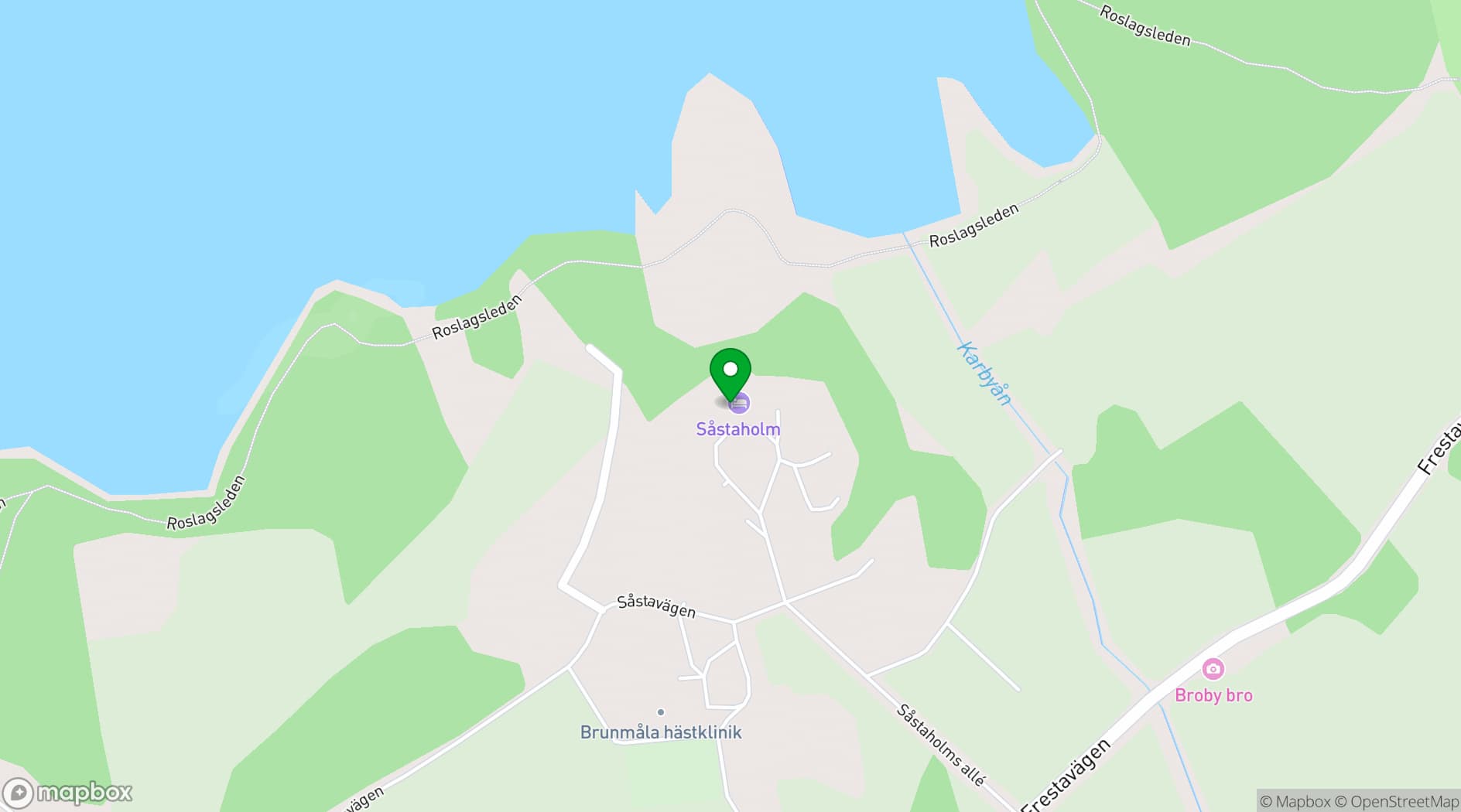 Map showing Såstaholm Hotell & Konferens