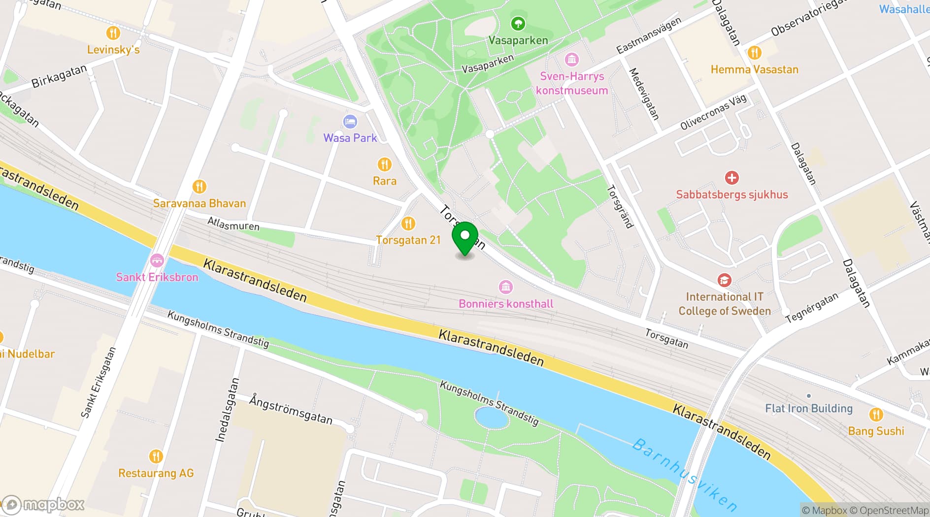 Map showing Bonnierhuset Konferens