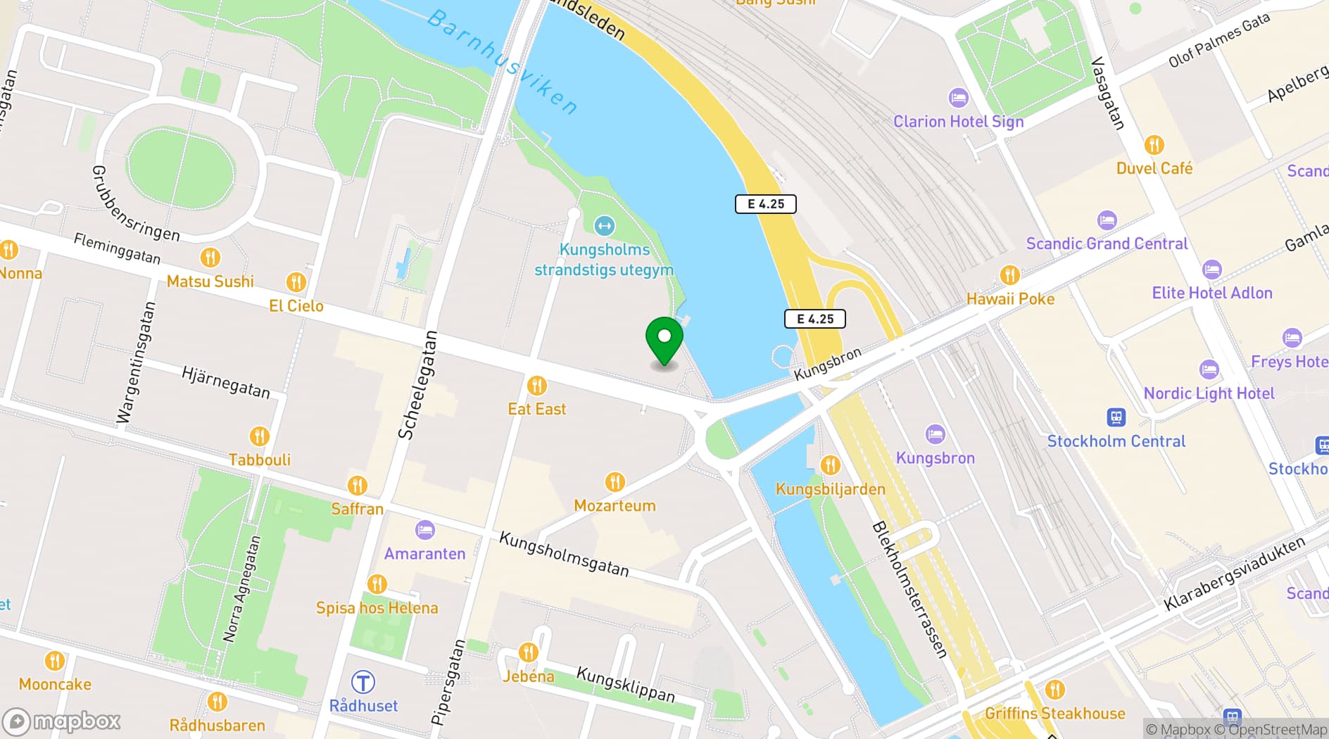 Map showing Fleminggatan 18