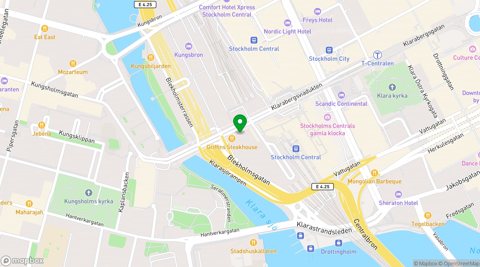 Map showing Waterfront Building