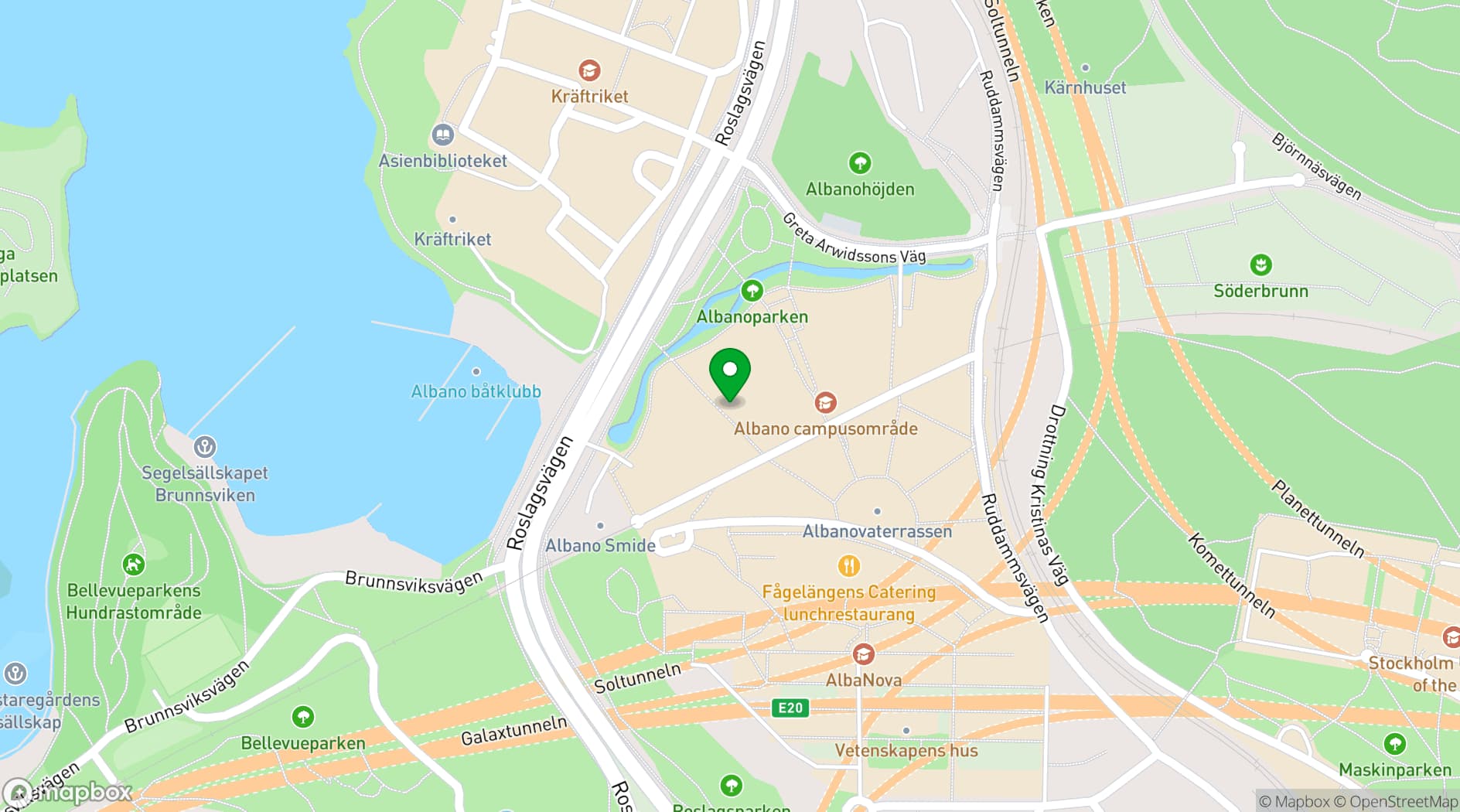 Map showing Proviant Albano