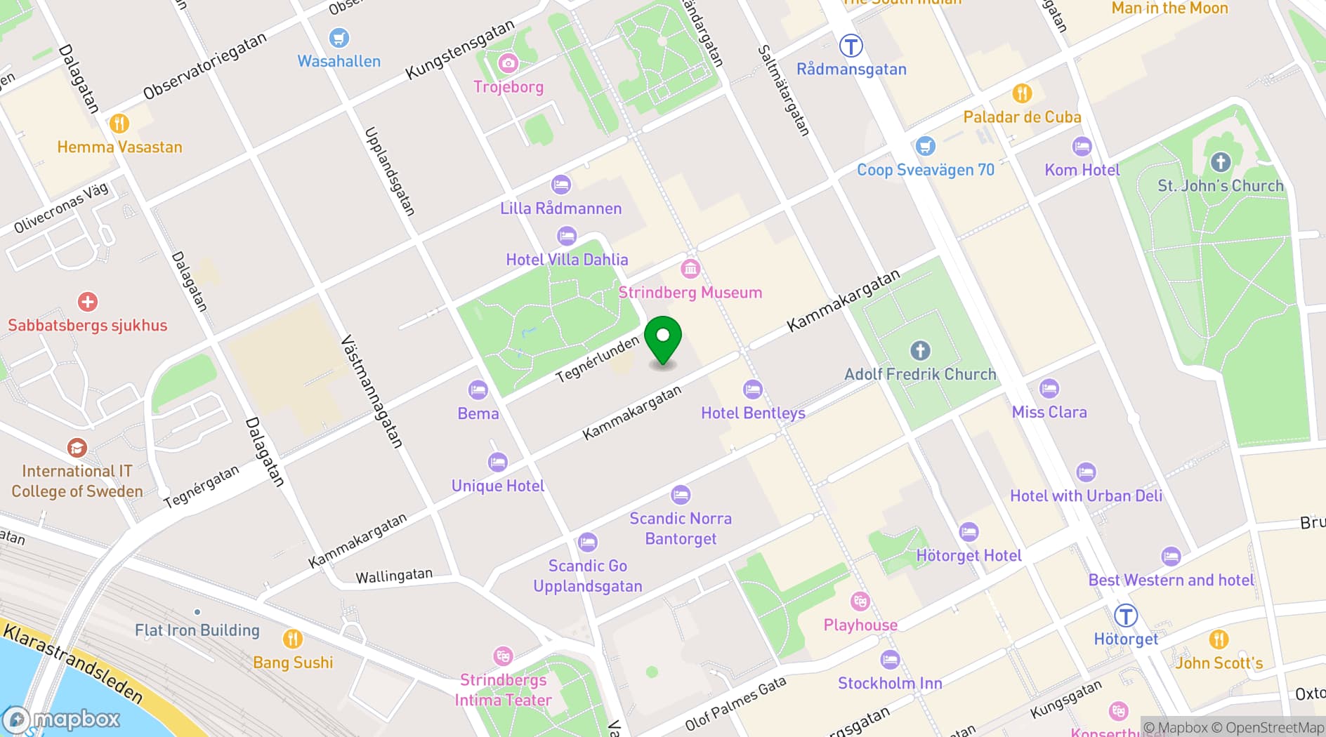 Map showing Westmanska