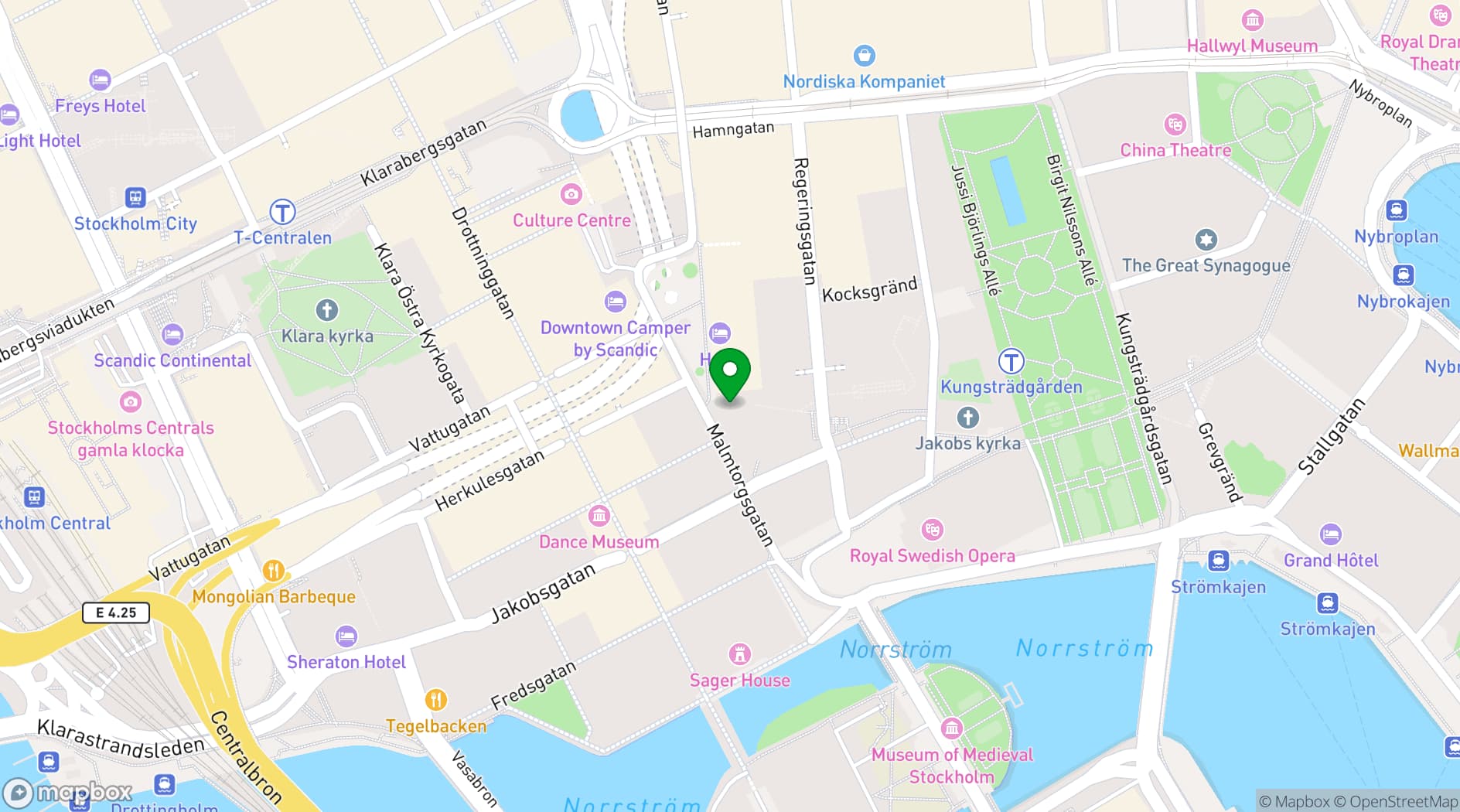 Map showing TAK