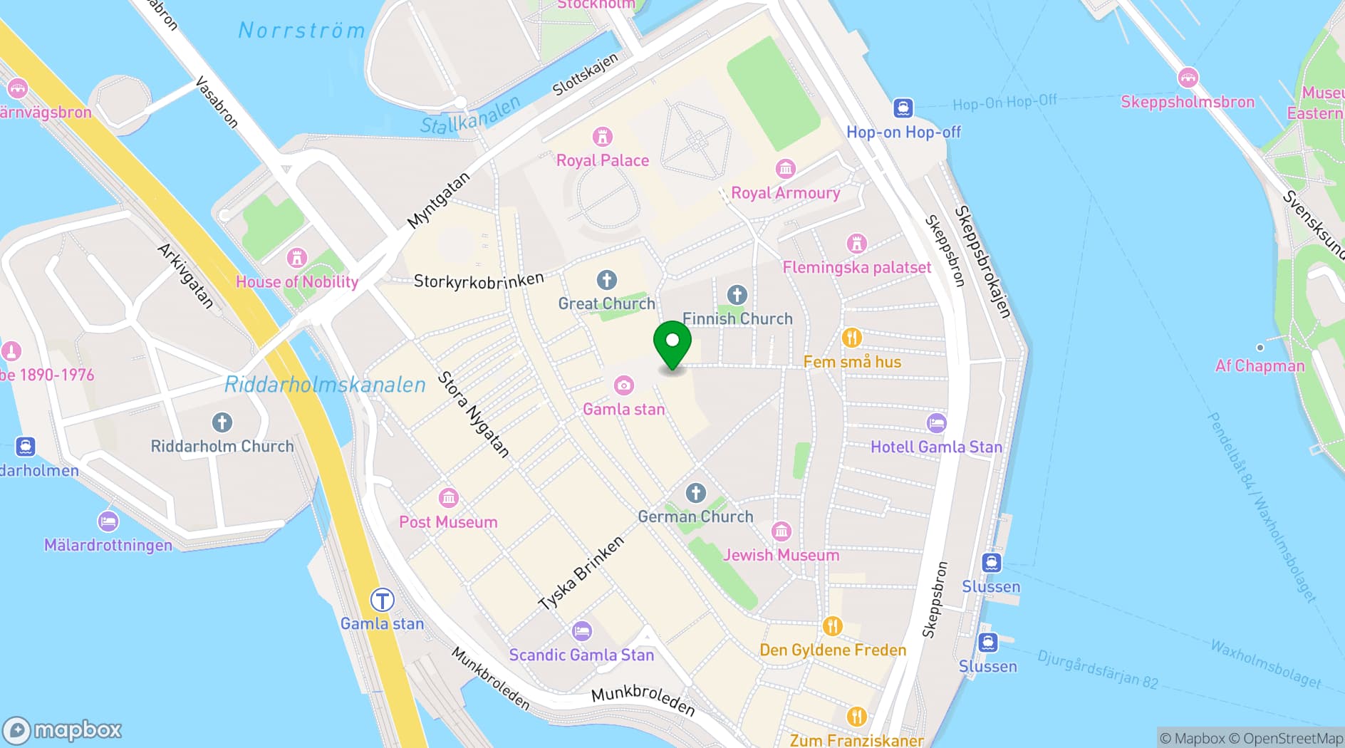 Map showing Grillska Huset