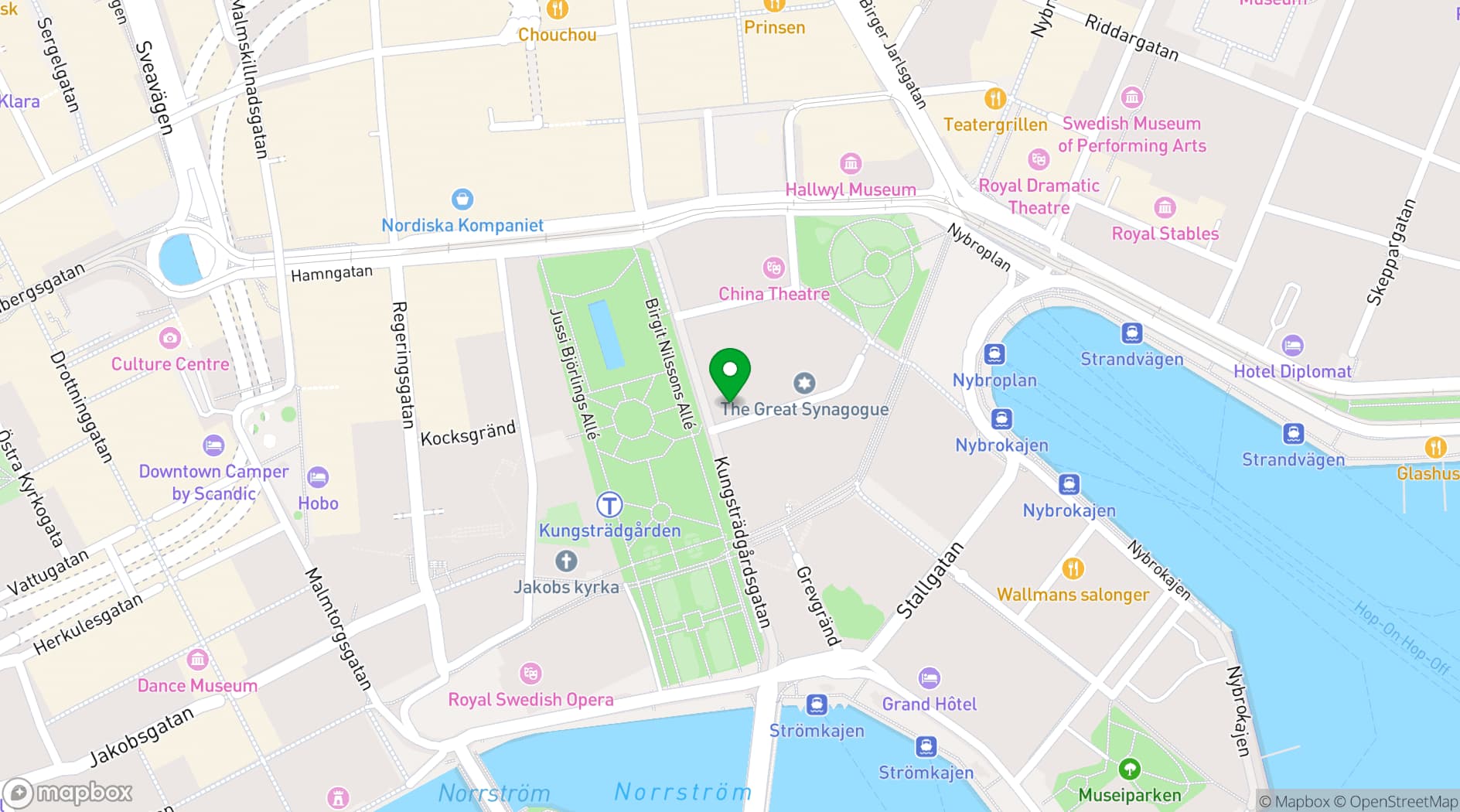 Map showing Jernkontoret