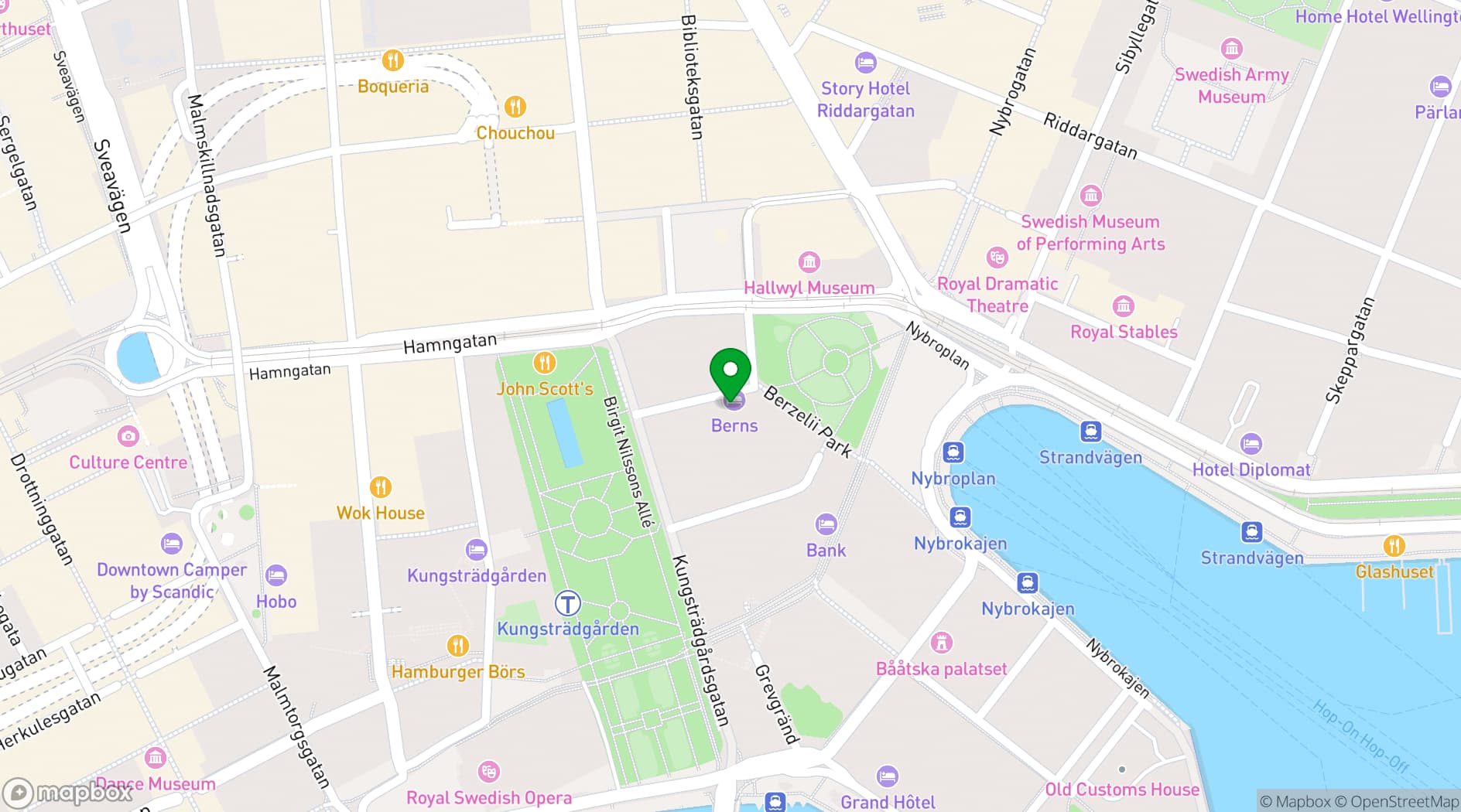 Map showing Berns