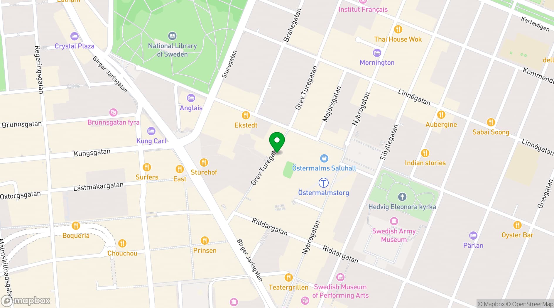 Map showing IVA Conference Centre