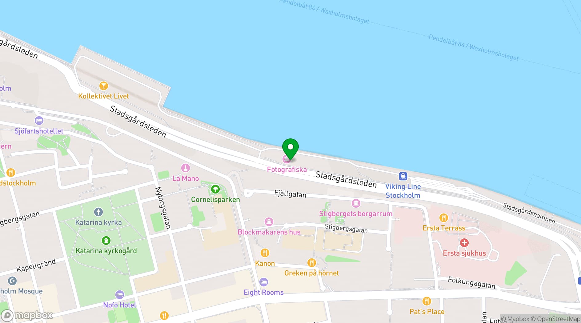 Map showing Fotografiska