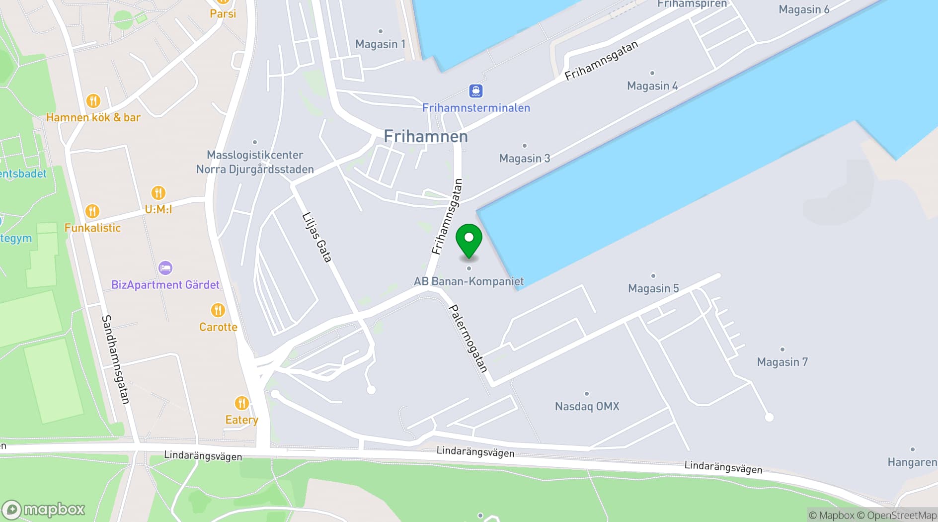 Map showing B-K