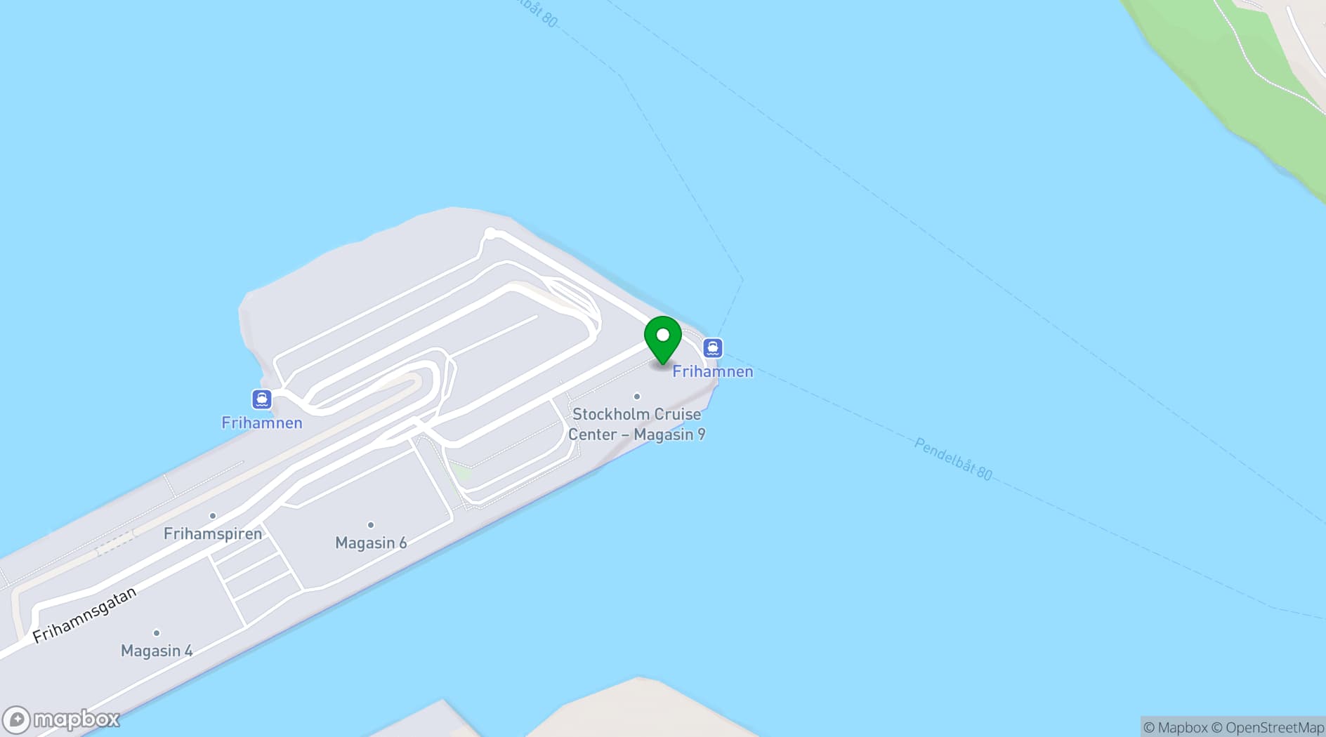 Map showing Magasin 9