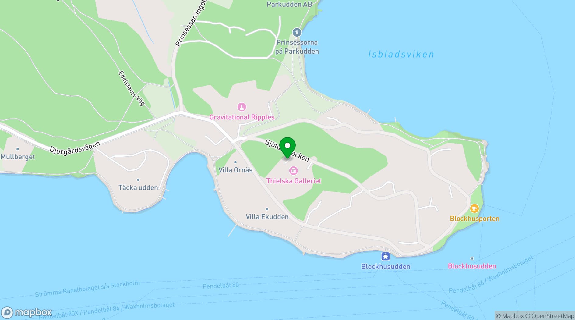 Map showing The Thiel Gallery