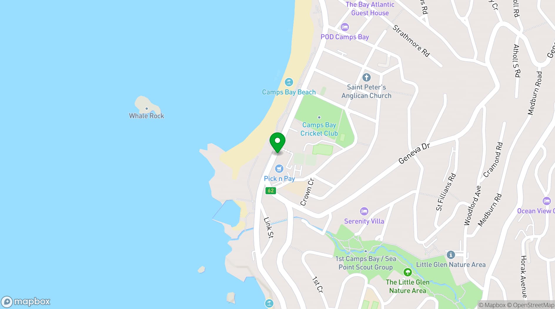 Map showing Kove Collection
