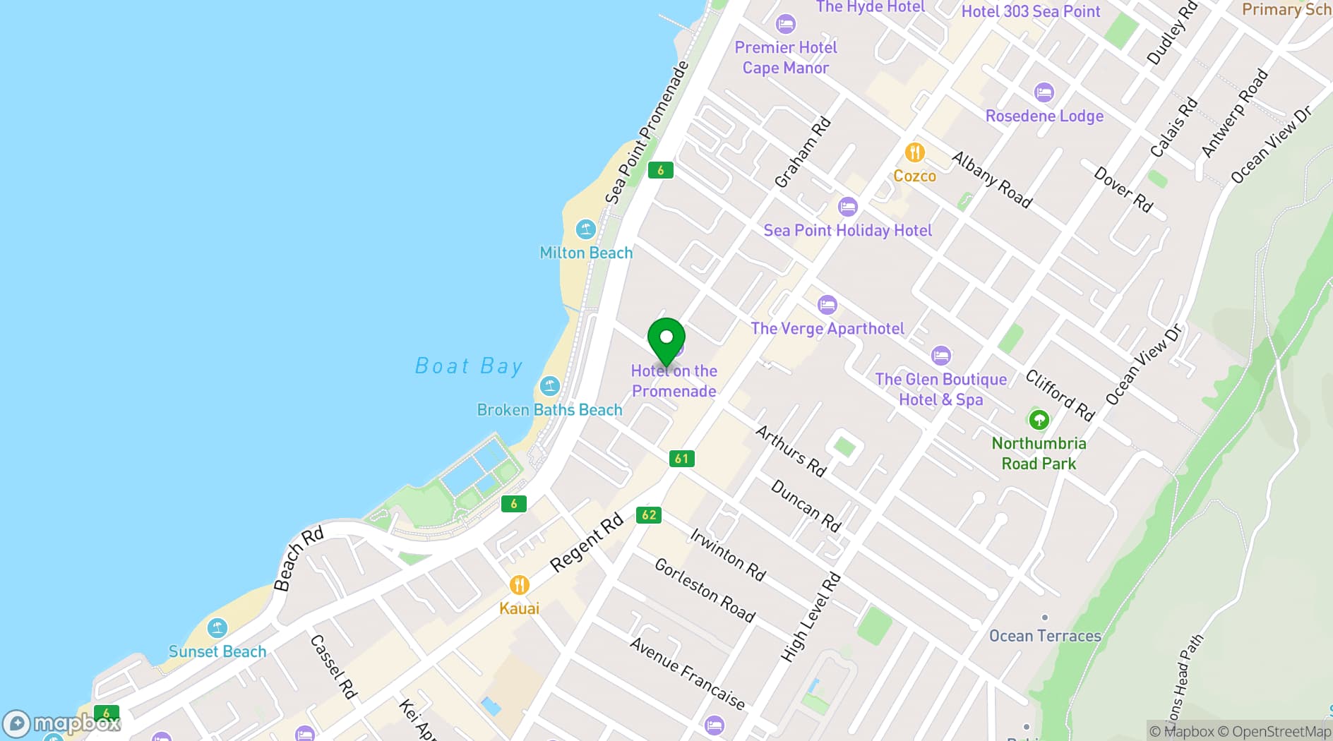 Map showing The Glen Club