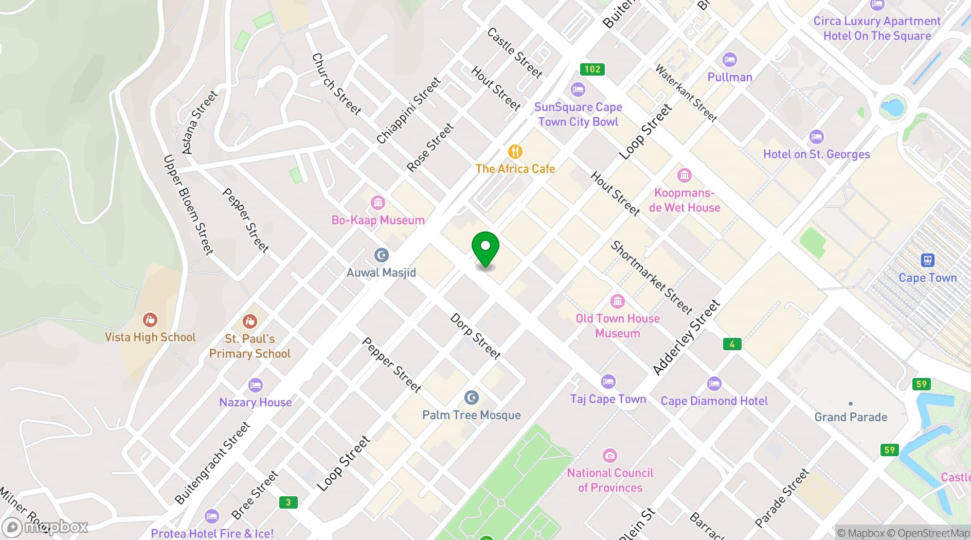 Map showing The Gin Bar