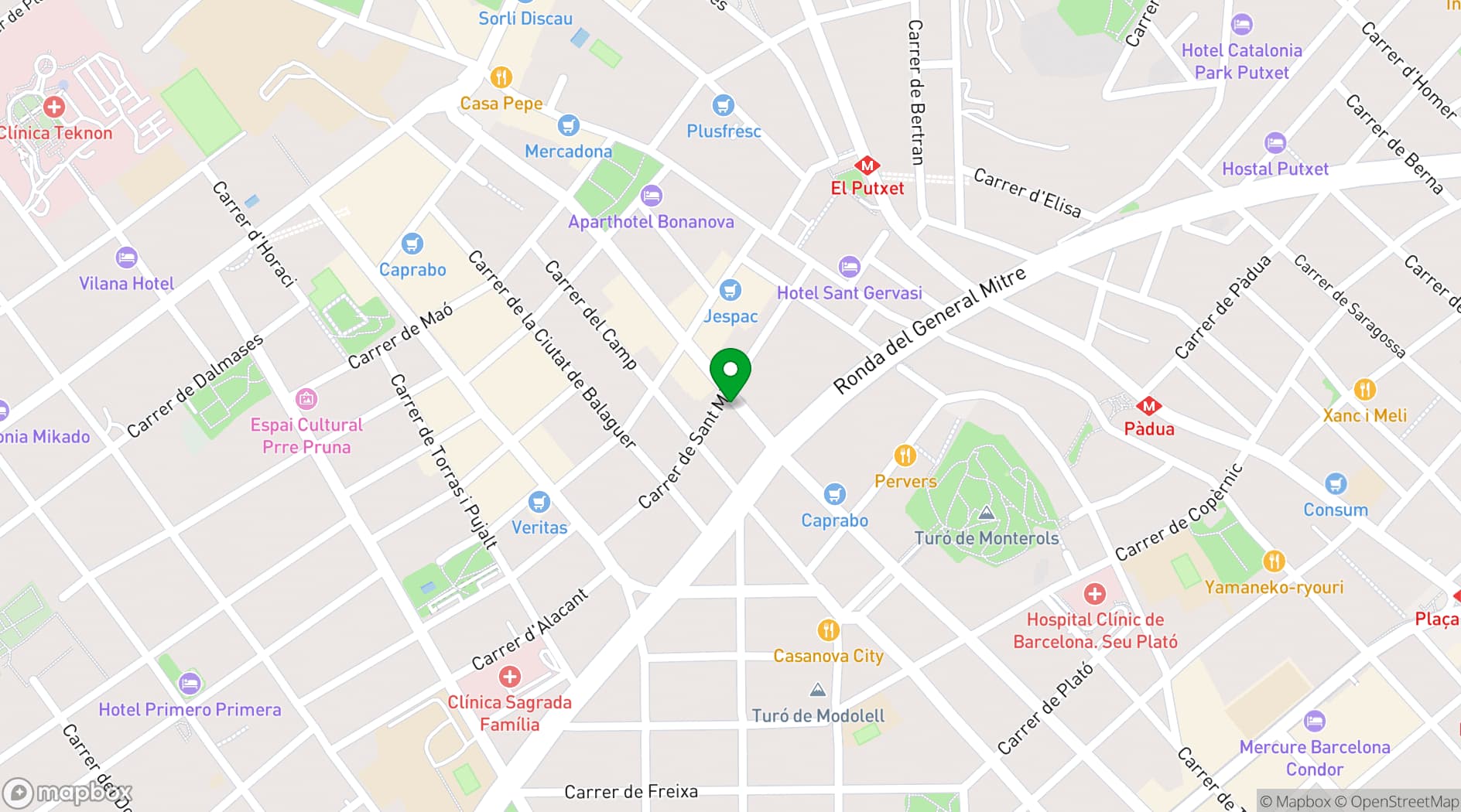 Map showing Catalonia Barcelona 505