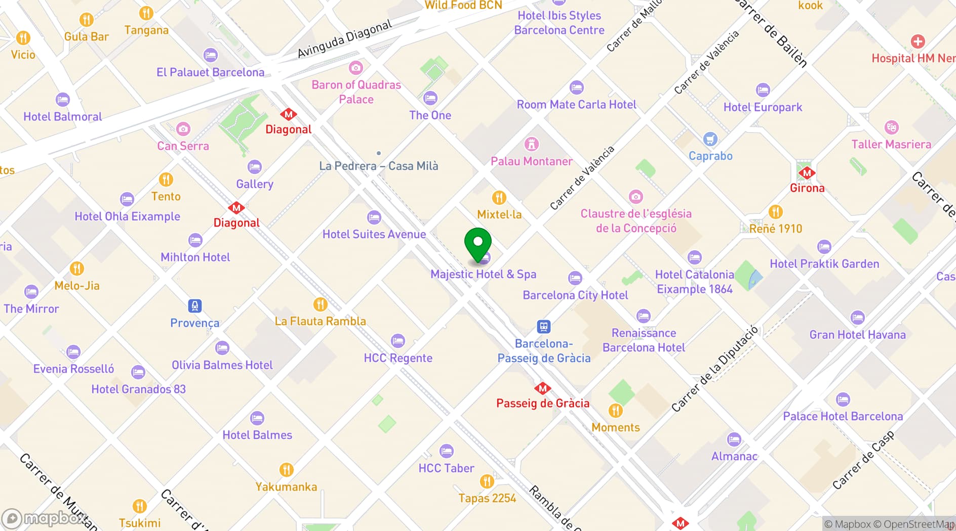Map showing Terraza 'La Dolce Vitae'