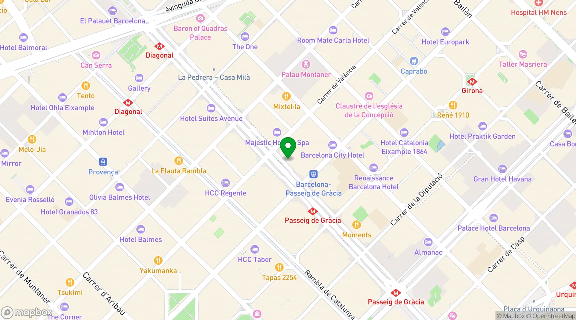 Map showing Sixtytwo Hotel