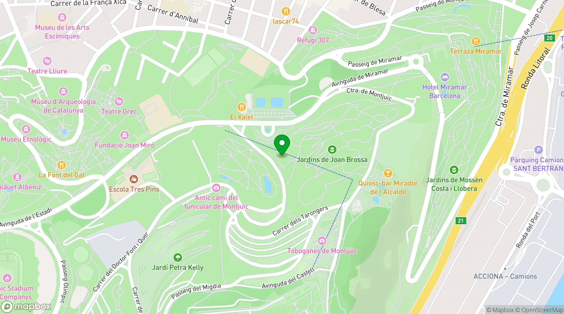 Map showing Esferic