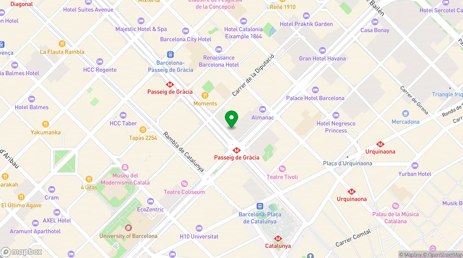 Map showing La Terraza 20