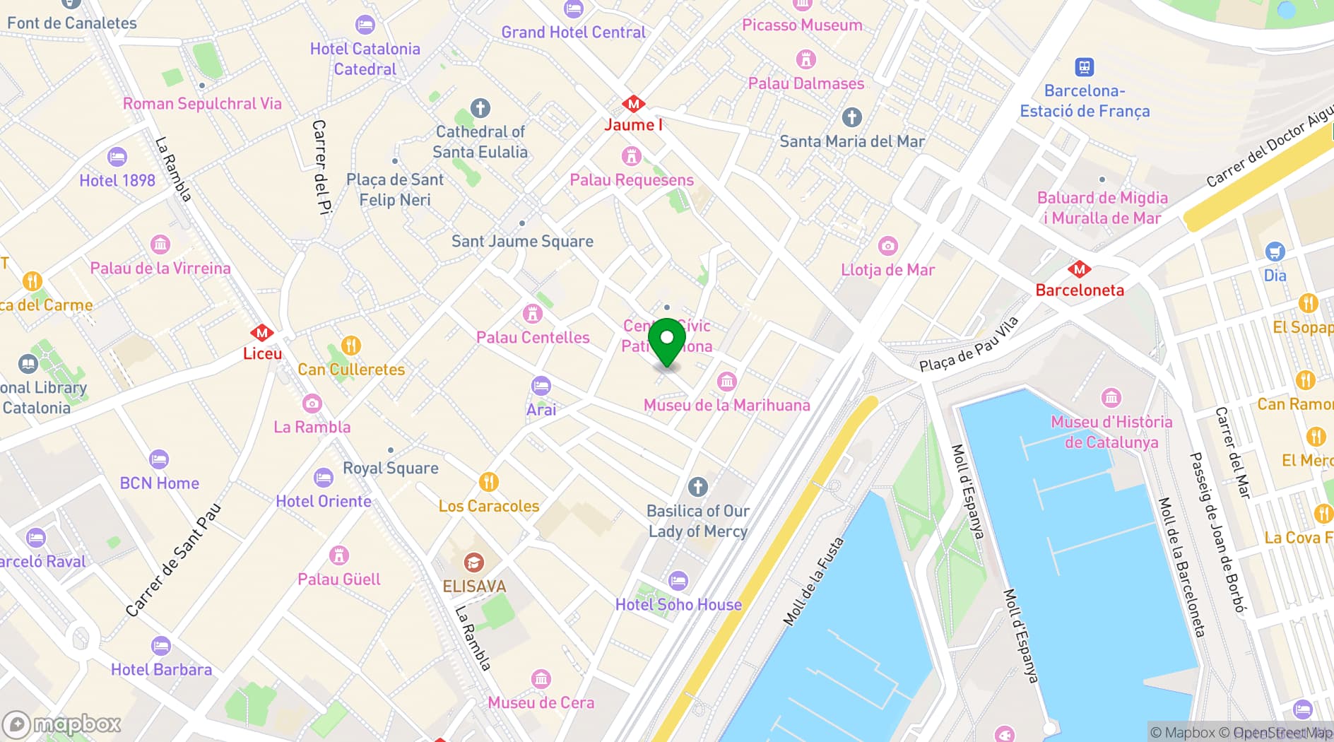 Map showing Unplug Gothic Bar