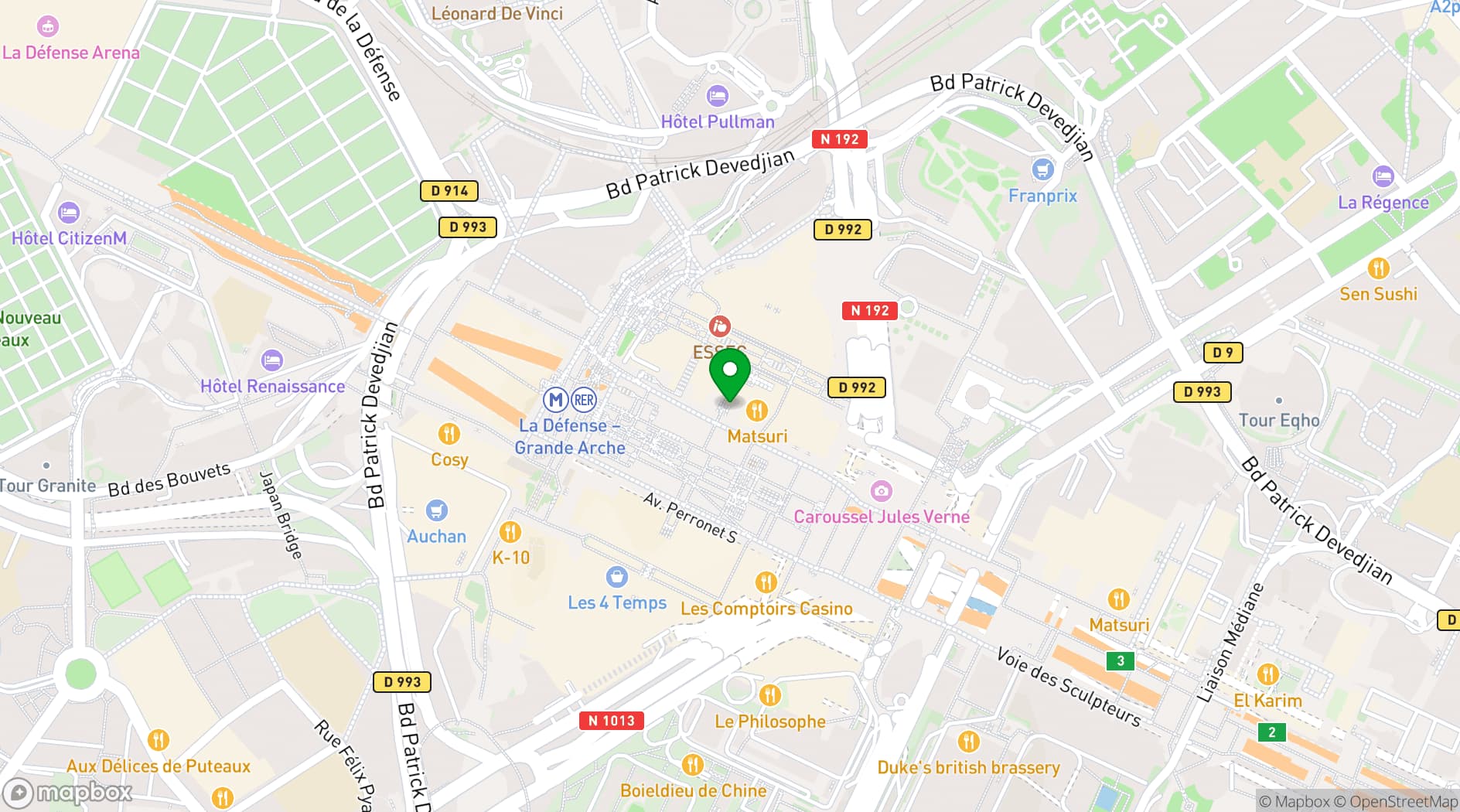 Map showing Le Cnit