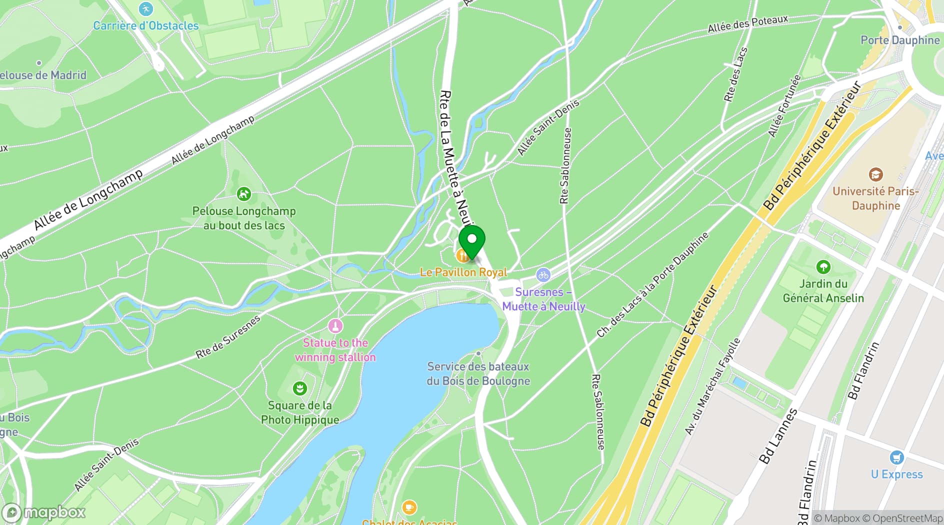 Map showing Pavillon Royal