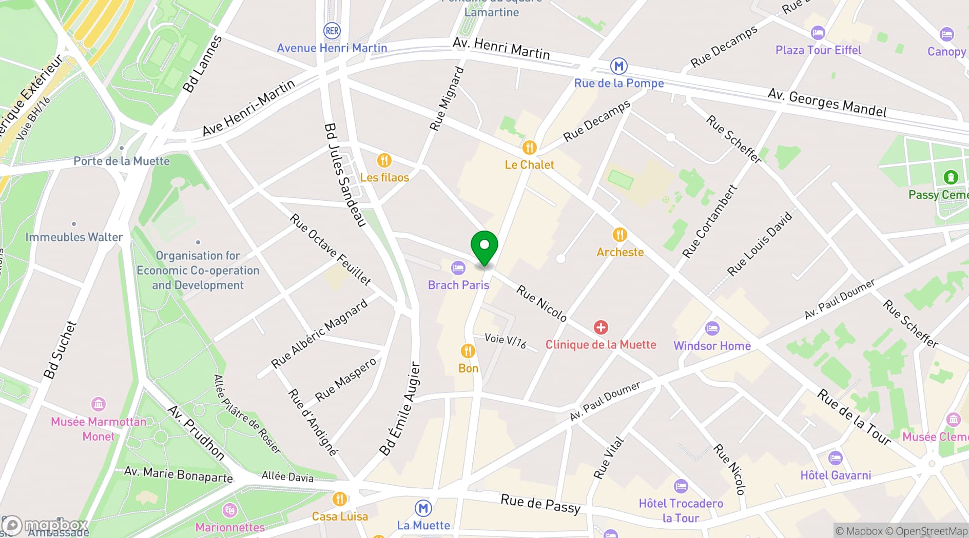 Map showing BRACH