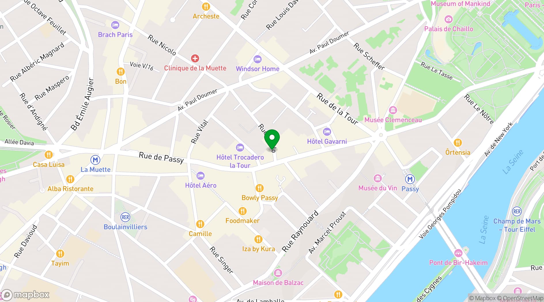 Map showing Hotel Villa Nicolo