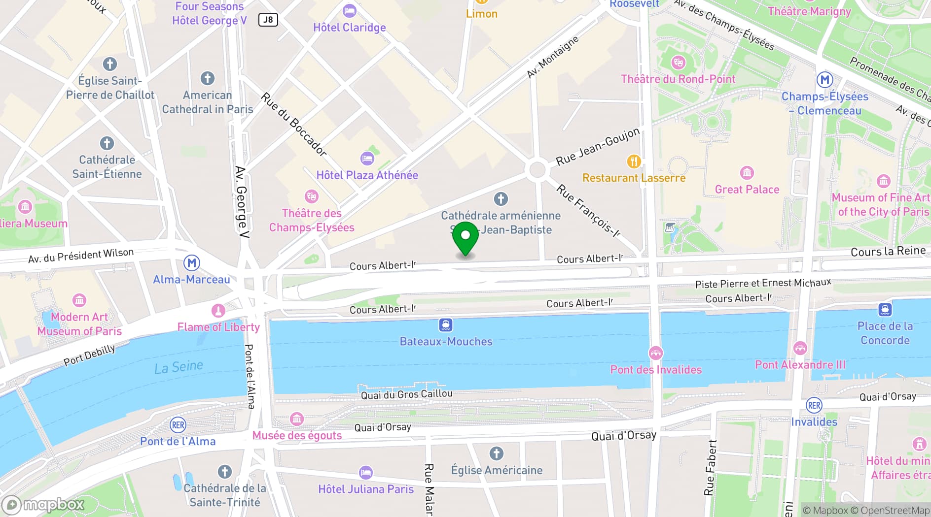 Map showing The Bureau